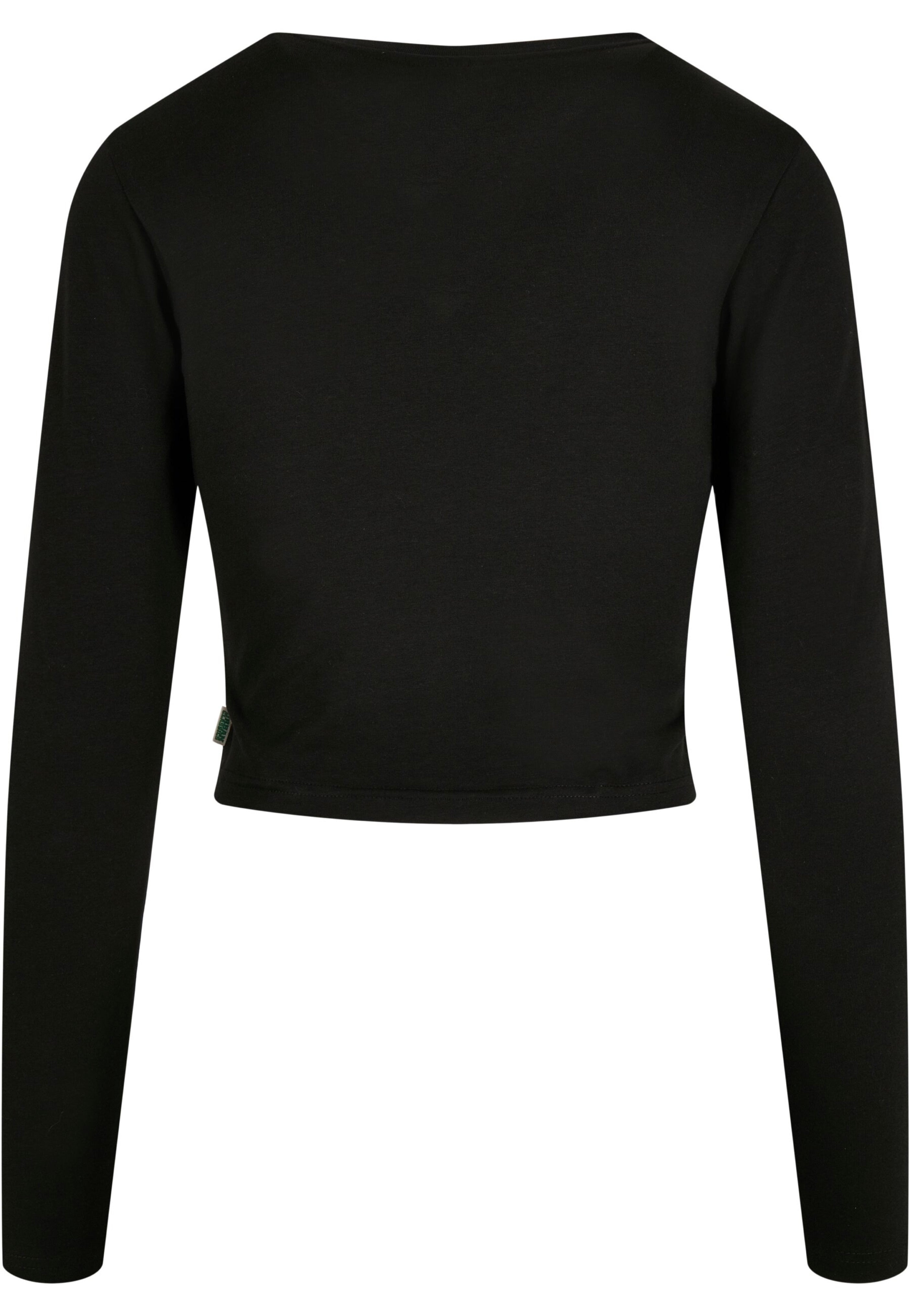 Urban Classics - Ladies Organic Cropped Black - Longsleeve | Women-Image