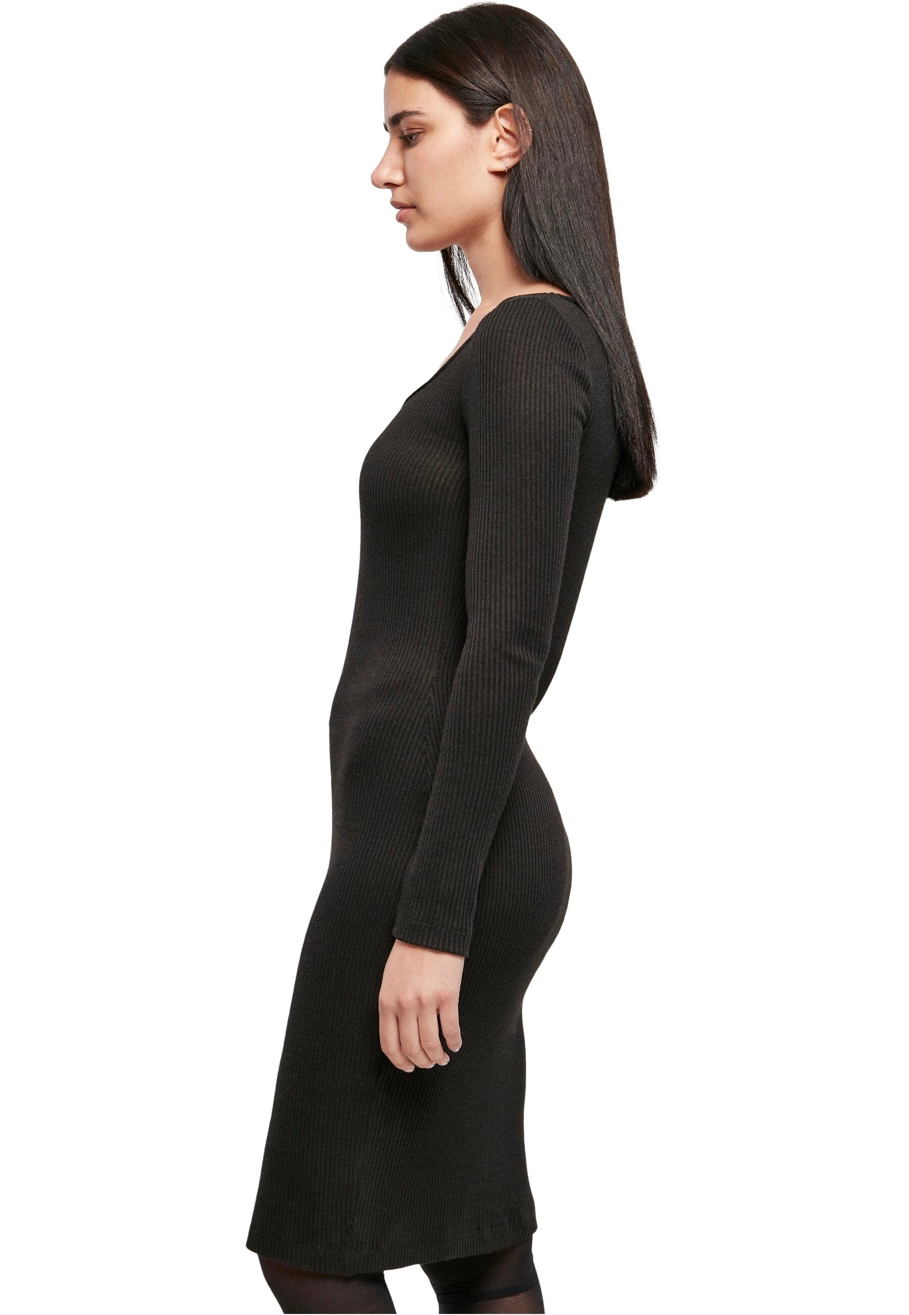 Urban Classics - Rib Squared Neckline Black - Dress | Women-Image