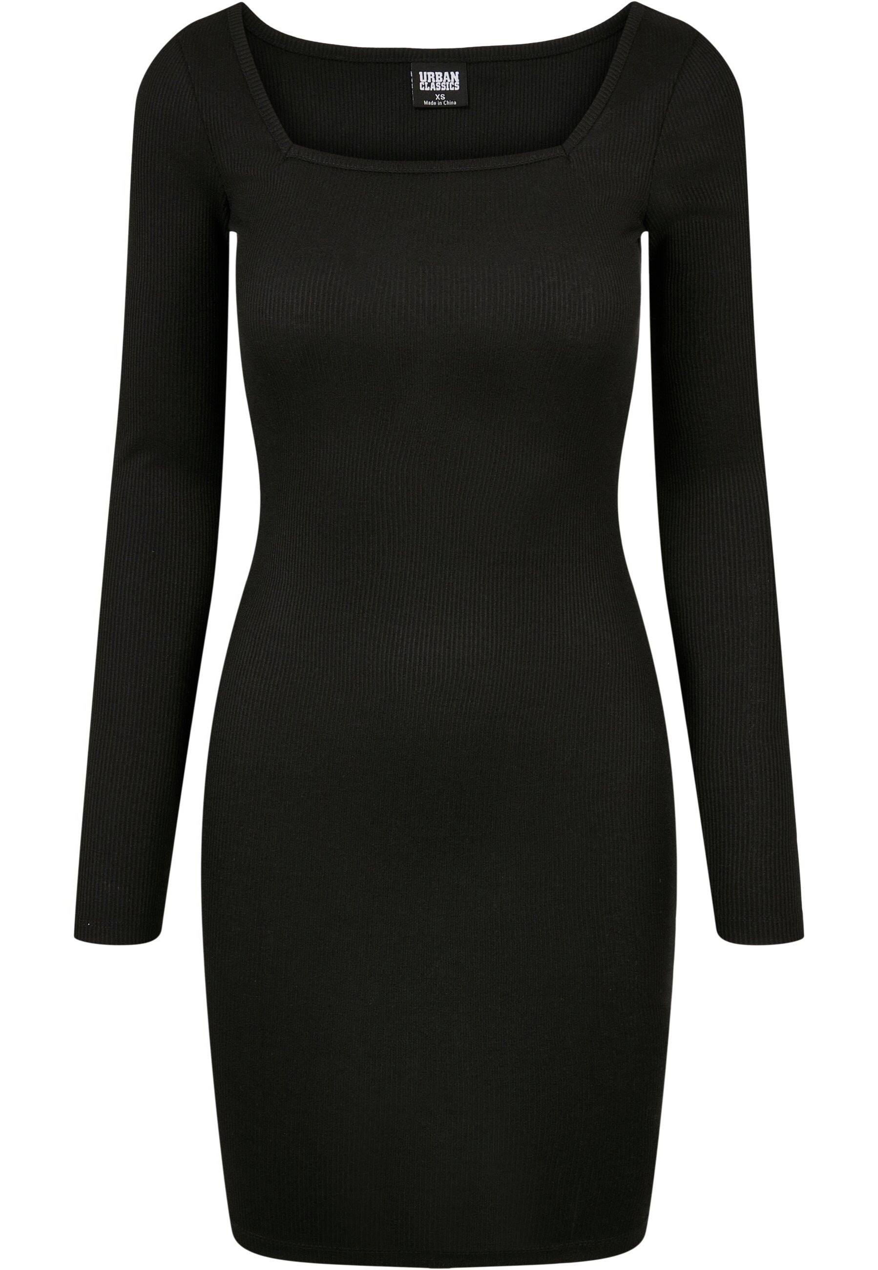 Urban Classics - Rib Squared Neckline Black - Dress | Women-Image