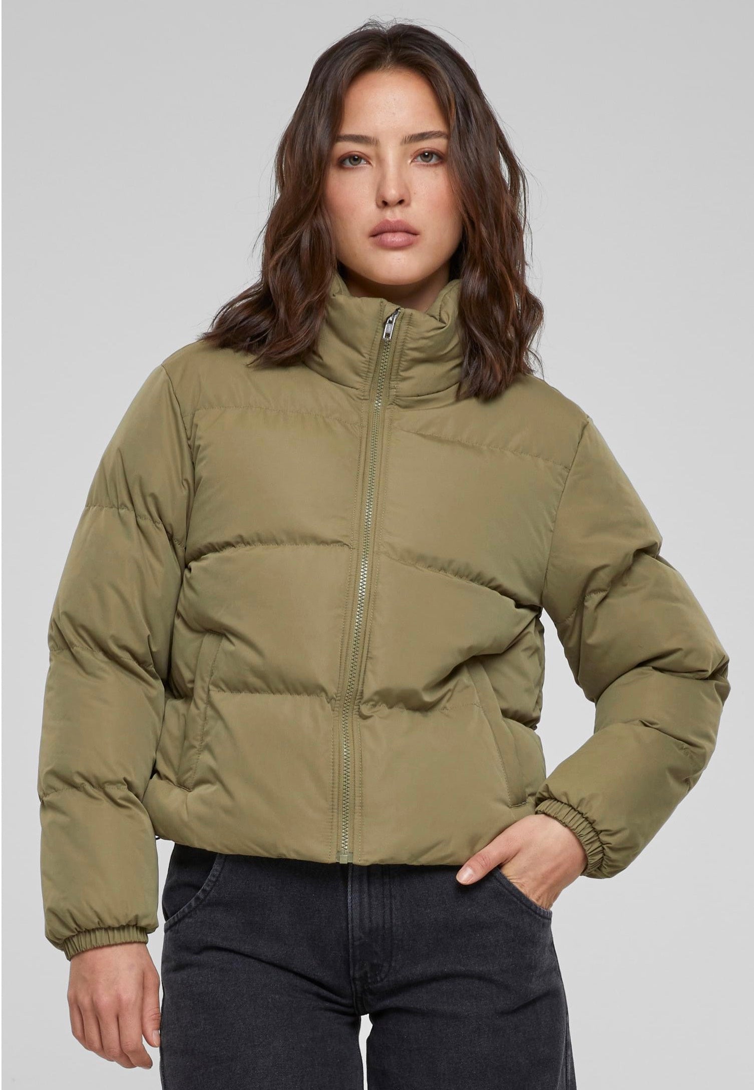 Urban Classics - Short Peached Puffer Tiniolive - Jacket | Women-Image