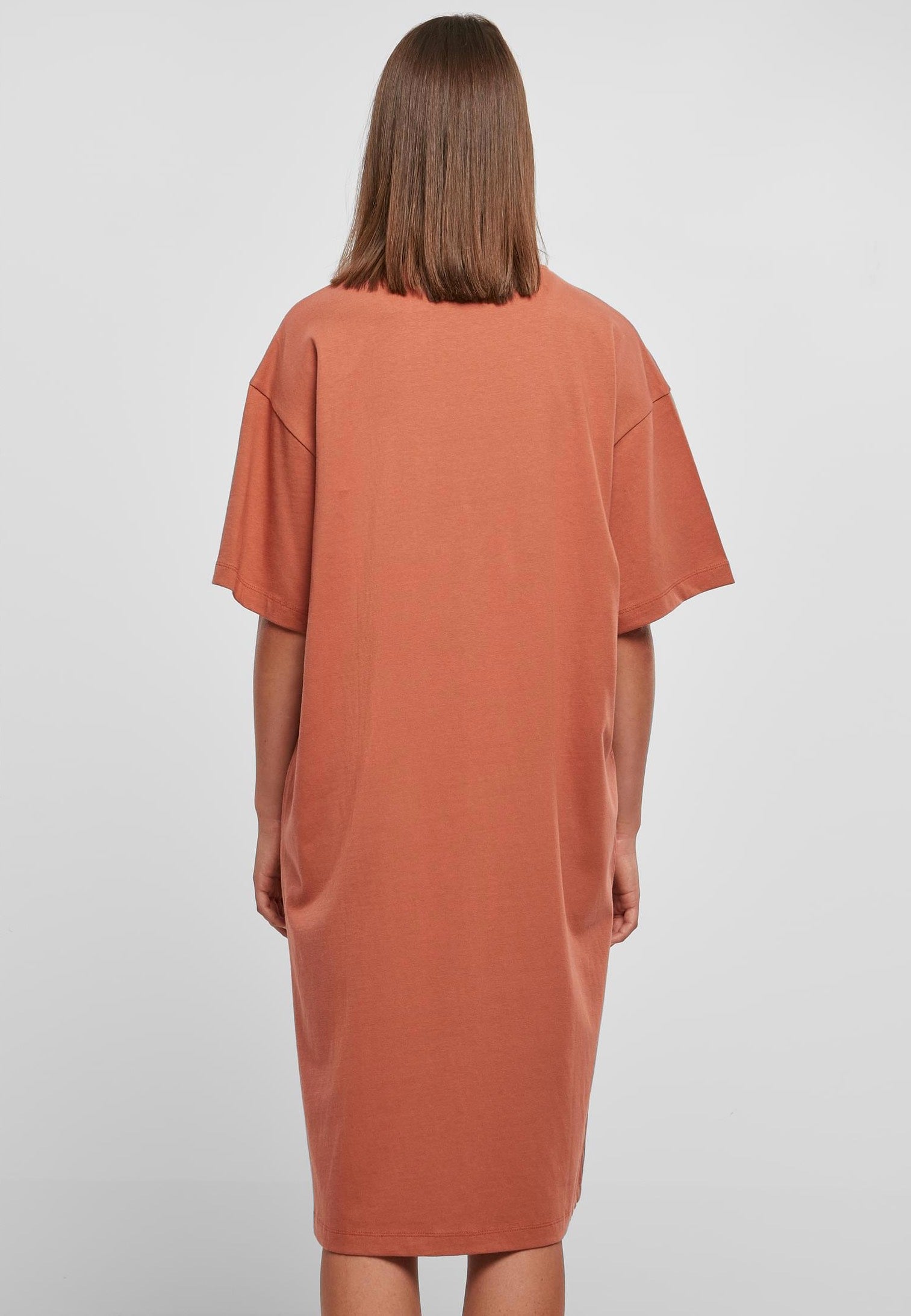 Urban Classics - Ladies Organic Long Oversized Terracotta - Dress | Women-Image