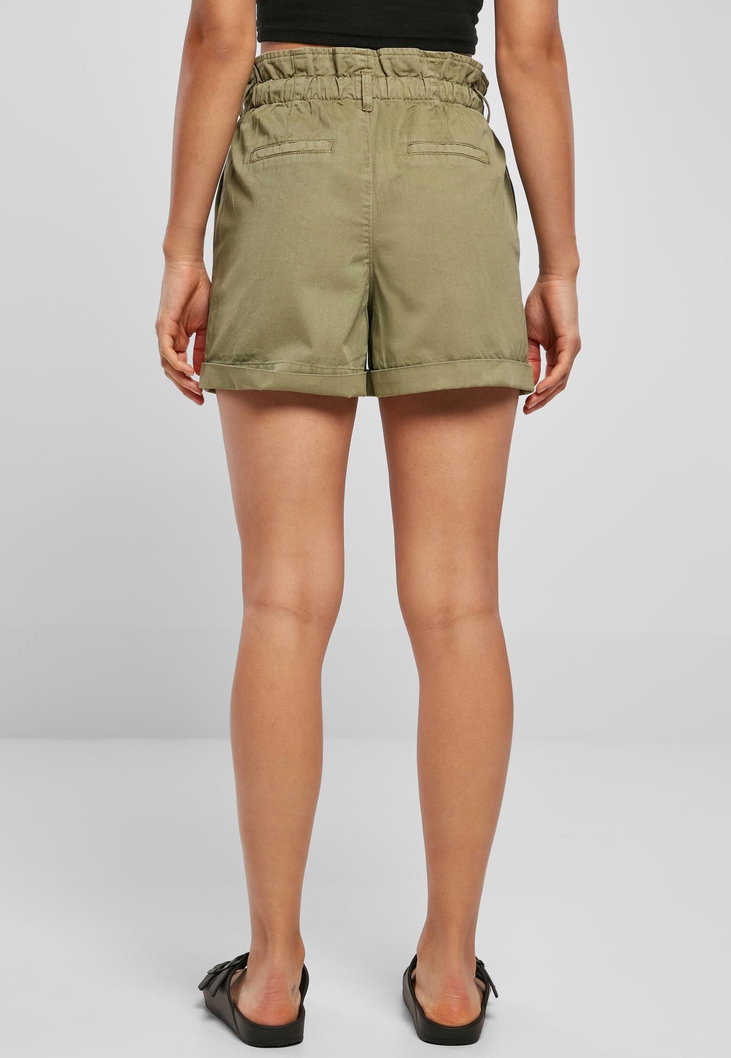 Urban Classics - Ladies Paperbag Khaki - Shorts | Women-Image