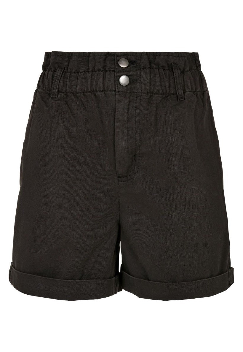 Urban Classics - Ladies Paperbag Black - Shorts | Women-Image