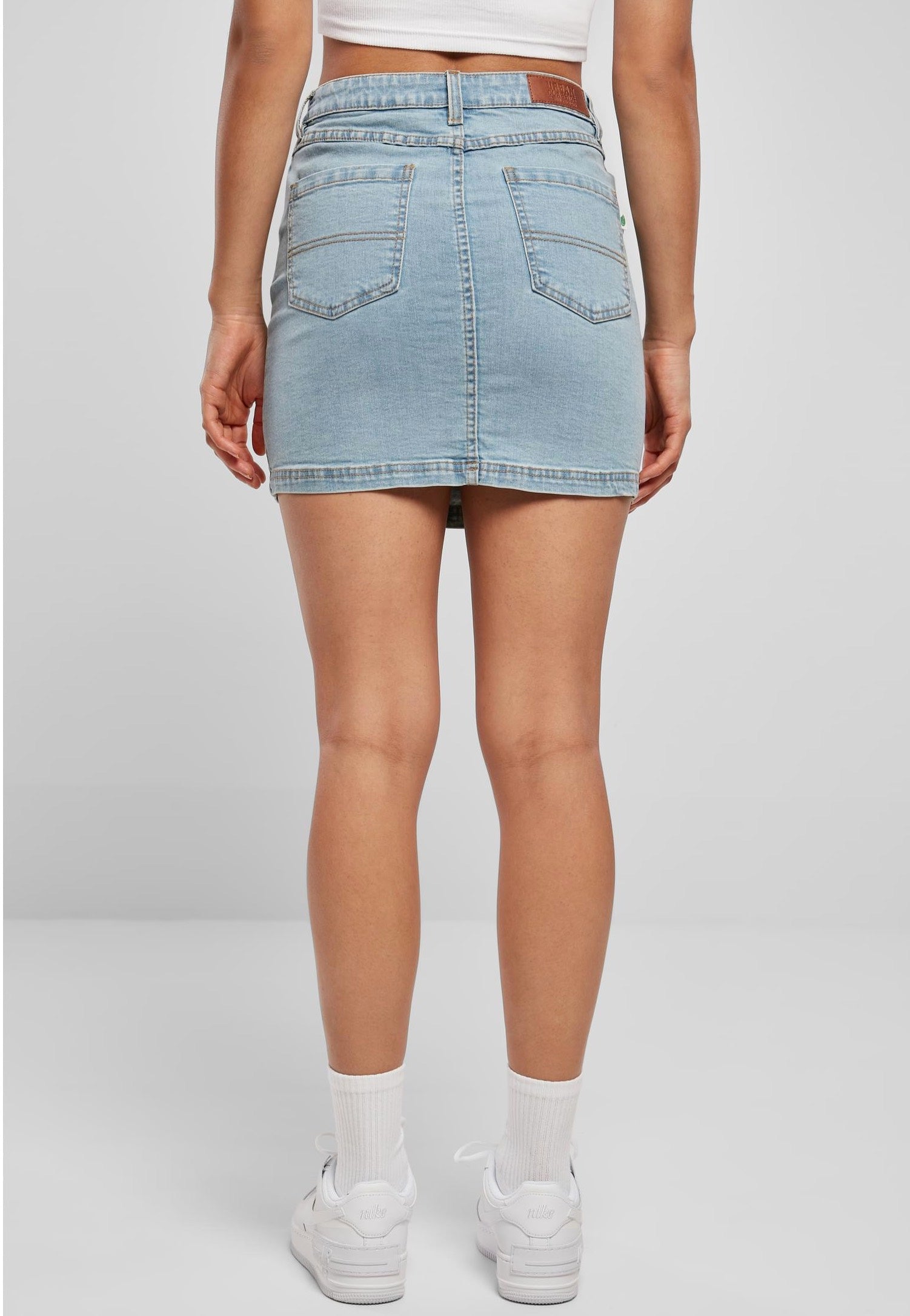 Urban Classics - Ladies Organic Stretch Denim Mini Clearblue Bleached - Skirt | Women-Image