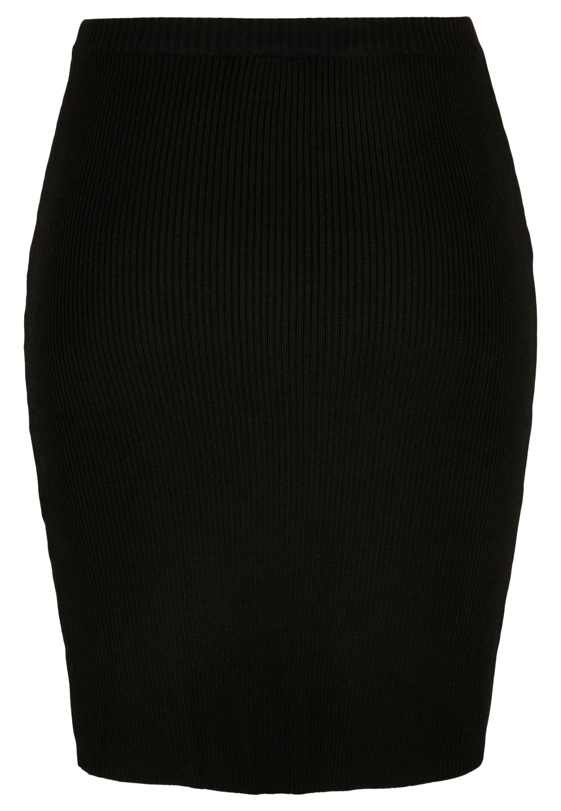 Urban Classics - Ladies Rib Knit Black - Skirt | Women-Image