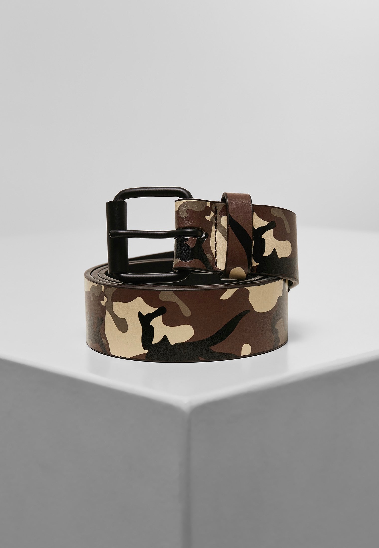 Urban Classics - Synthetic Leather Camo Browncamo - Belt | Neutral-Image