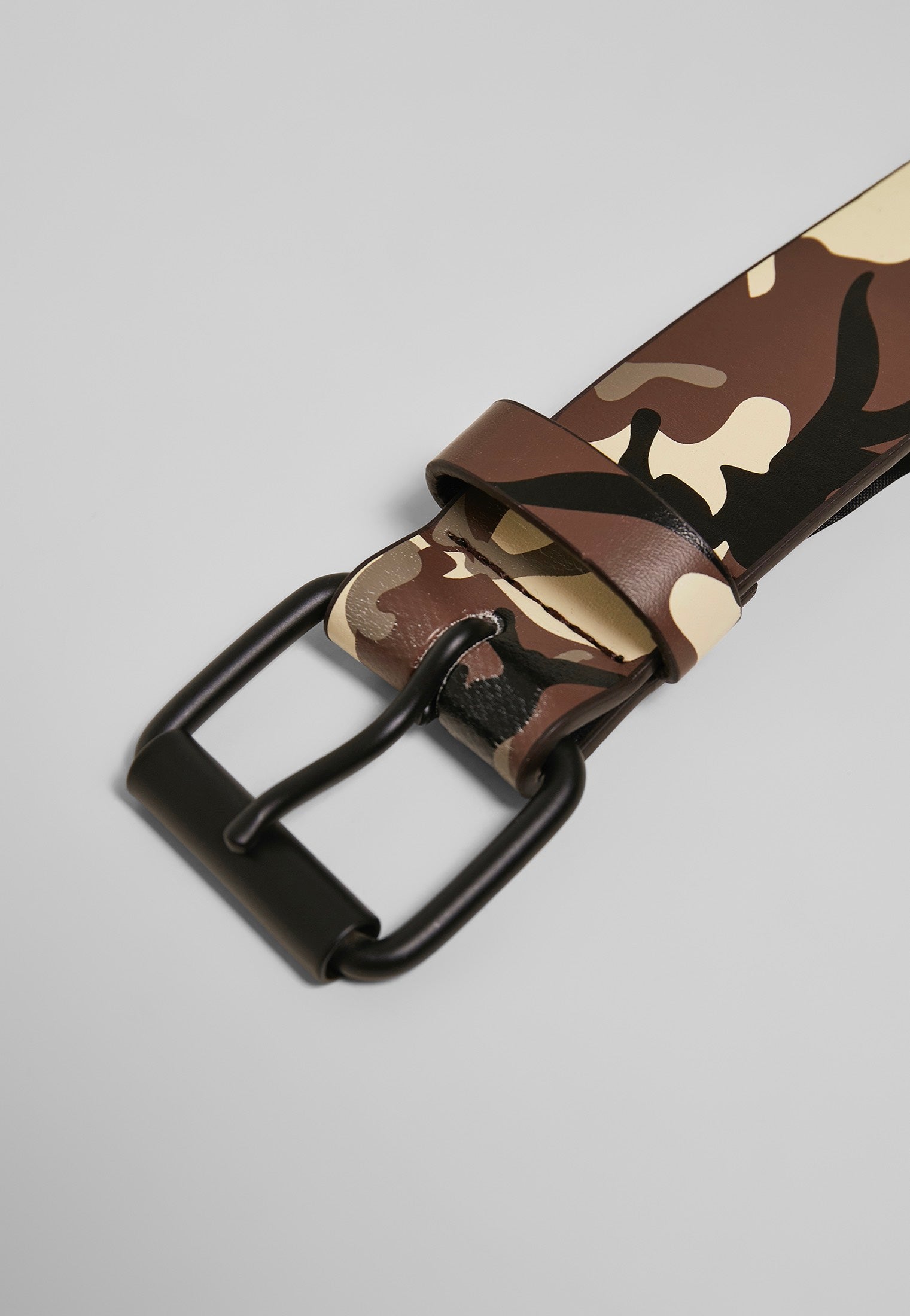 Urban Classics - Synthetic Leather Camo Browncamo - Belt | Neutral-Image