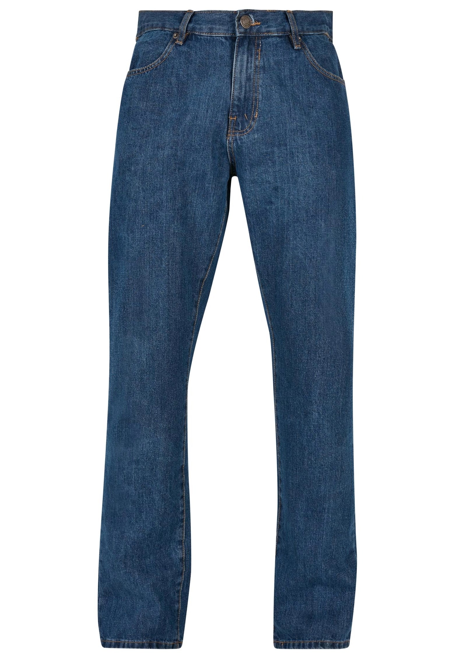 Urban Classics - Organic Straight Leg Denim Mid Indigo Washed - Jeans | Men-Image