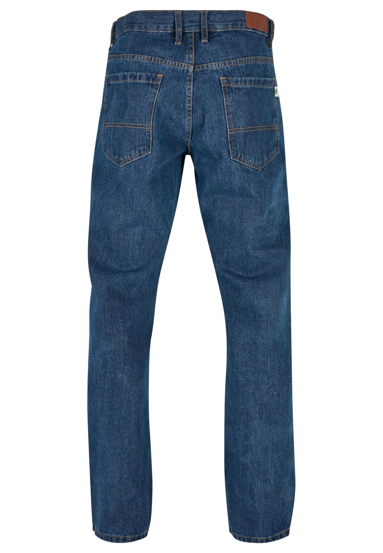 Urban Classics - Organic Straight Leg Denim Mid Indigo Washed - Jeans | Men-Image