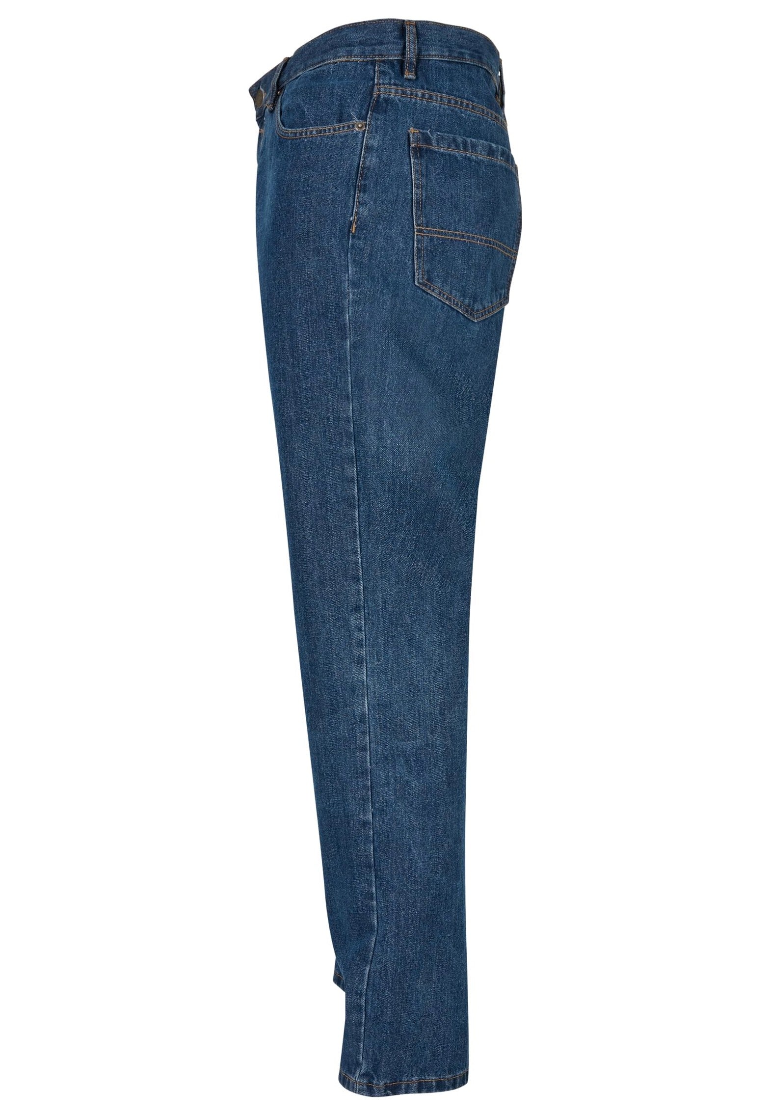 Urban Classics - Organic Straight Leg Denim Mid Indigo Washed - Jeans | Men-Image