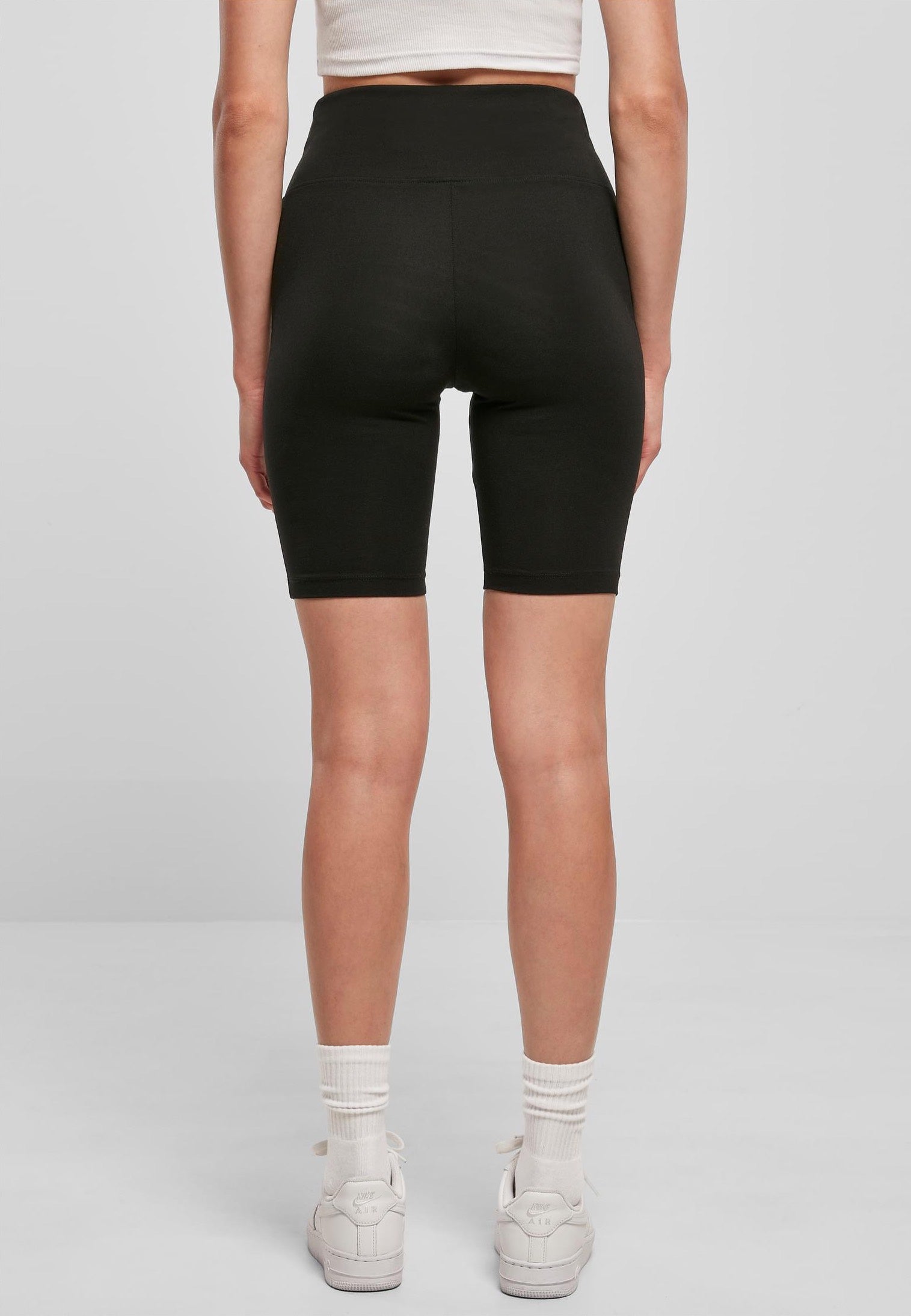 Urban Classics - Ladies Organic Stretch Jersey Cycle Black - Shorts | Women-Image