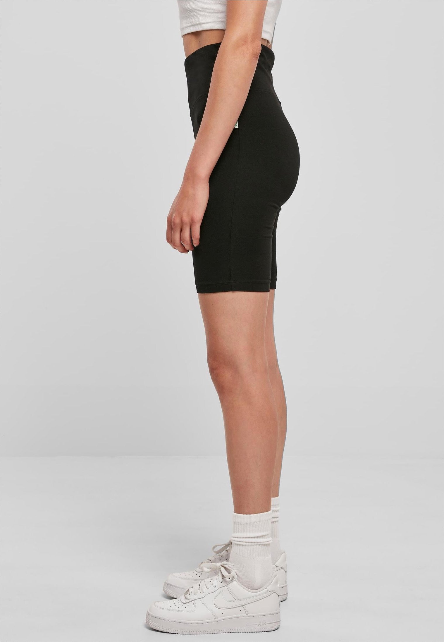 Urban Classics - Ladies Organic Stretch Jersey Cycle Black - Shorts | Women-Image