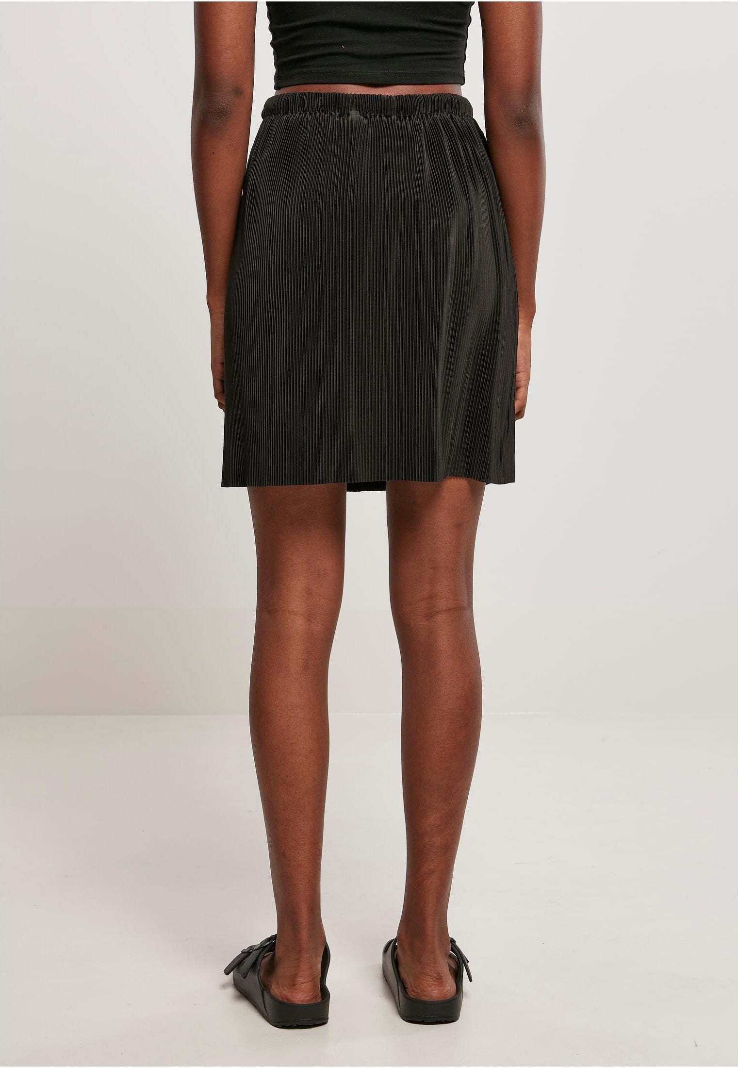 Urban Classics - Ladies Plisse Mini Black - Skirt | Women-Image