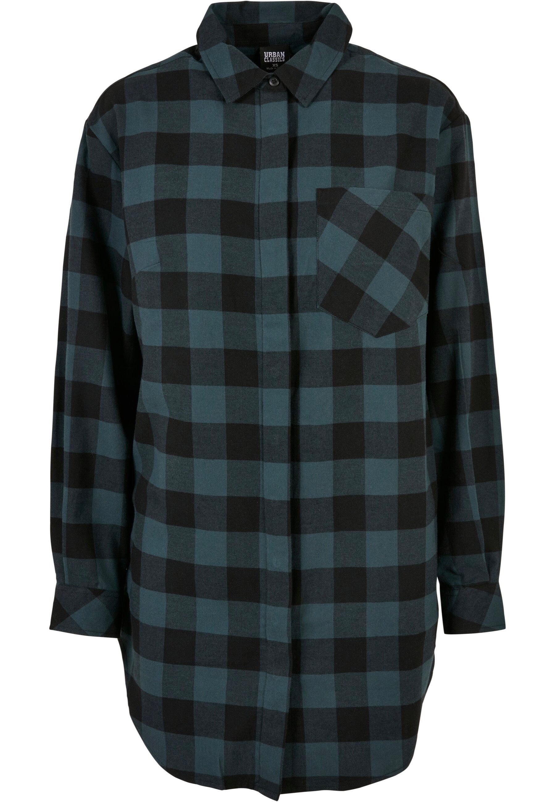 Urban Classics - Ladies Oversized Check Flannel Jasper/Black - Dress | Women-Image