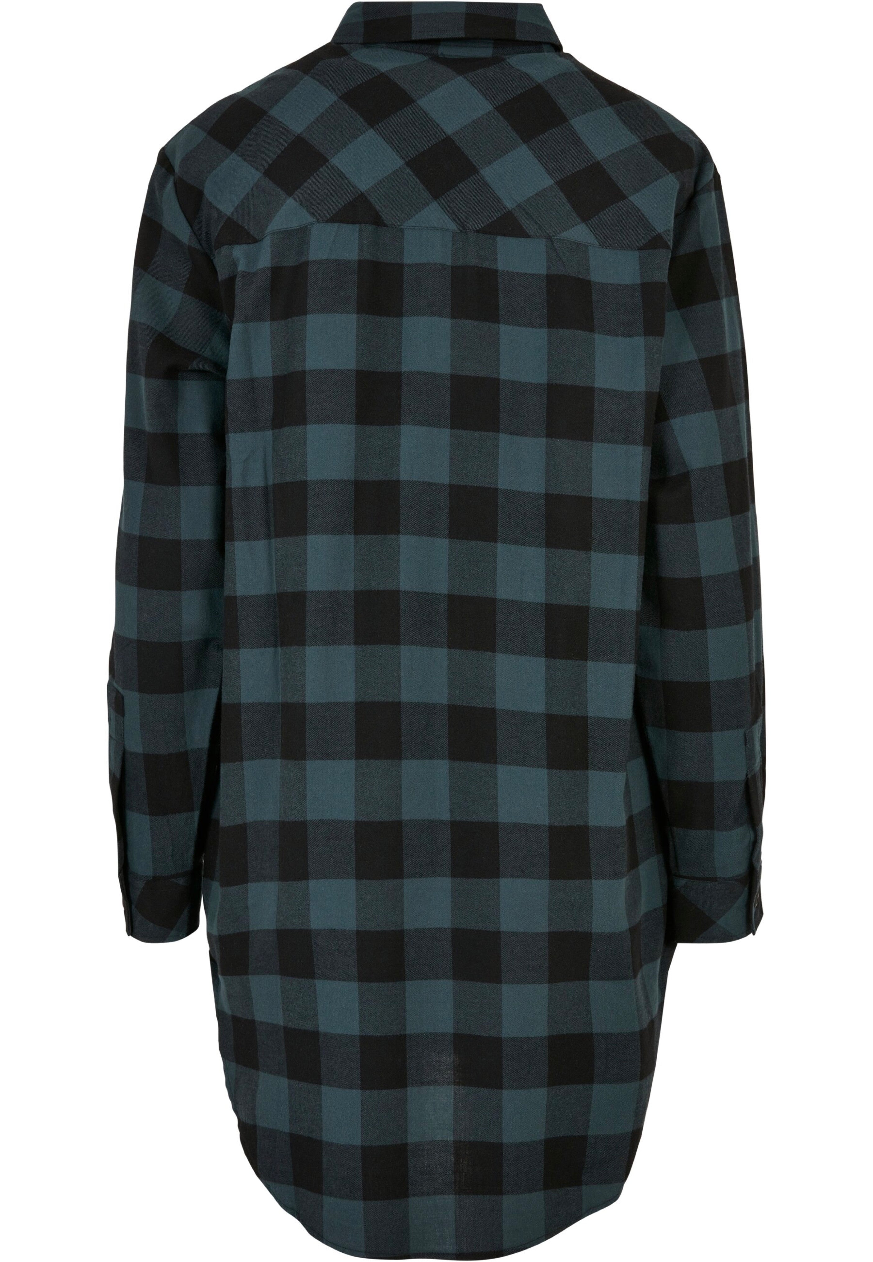 Urban Classics - Ladies Oversized Check Flannel Jasper/Black - Dress | Women-Image