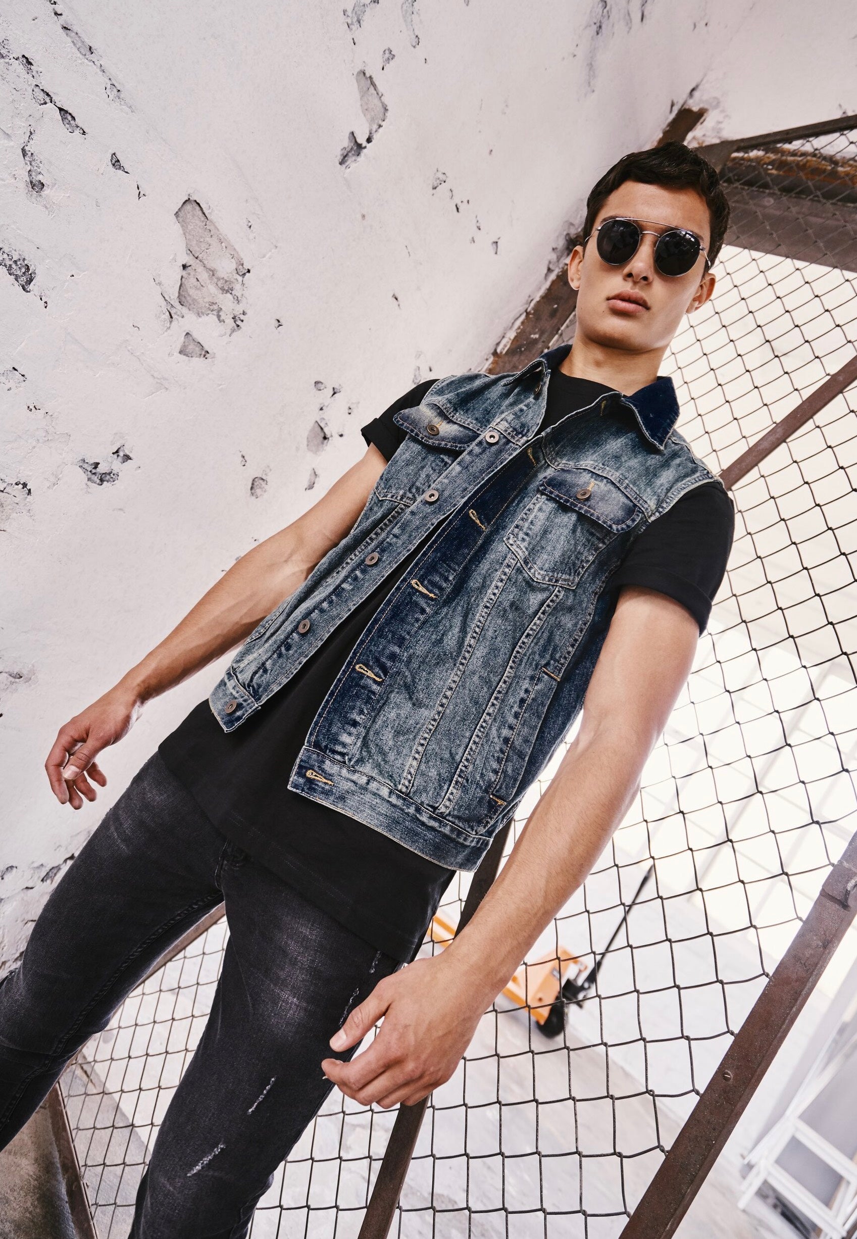 Urban Classics - Denim Lightblue - Vest | Men-Image