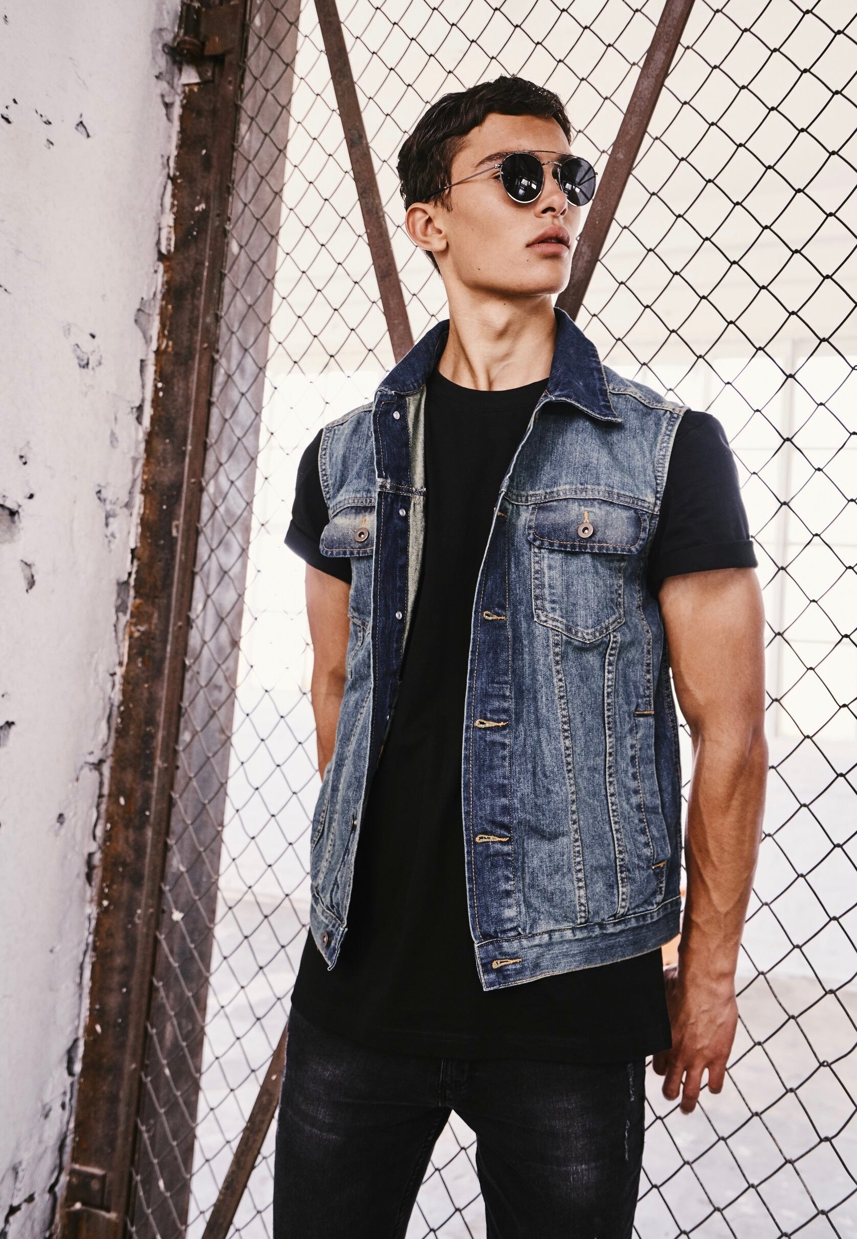 Urban Classics - Denim Lightblue - Vest | Men-Image