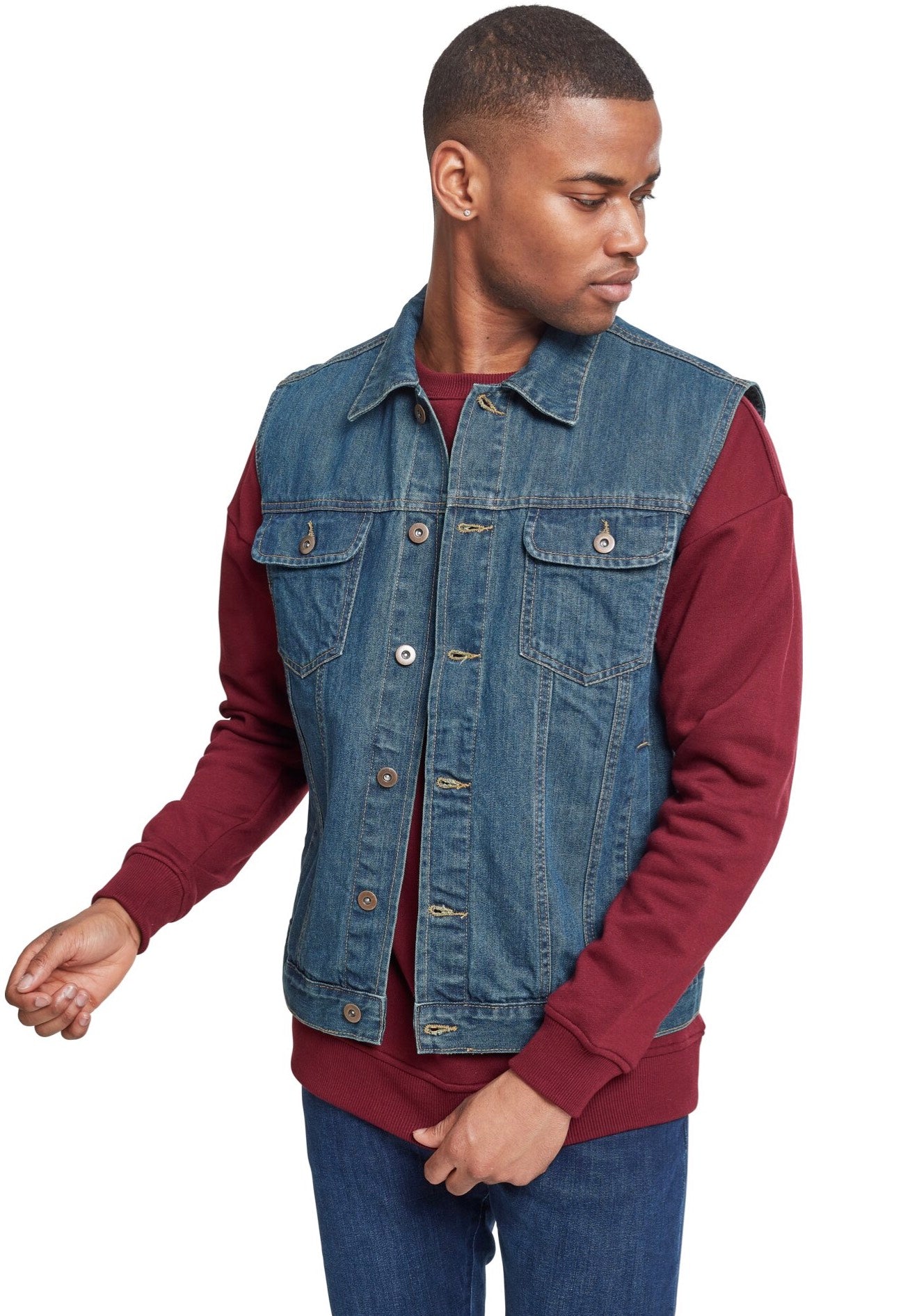 Urban Classics - Denim Denimblue - Jeans Vest | Men-Image