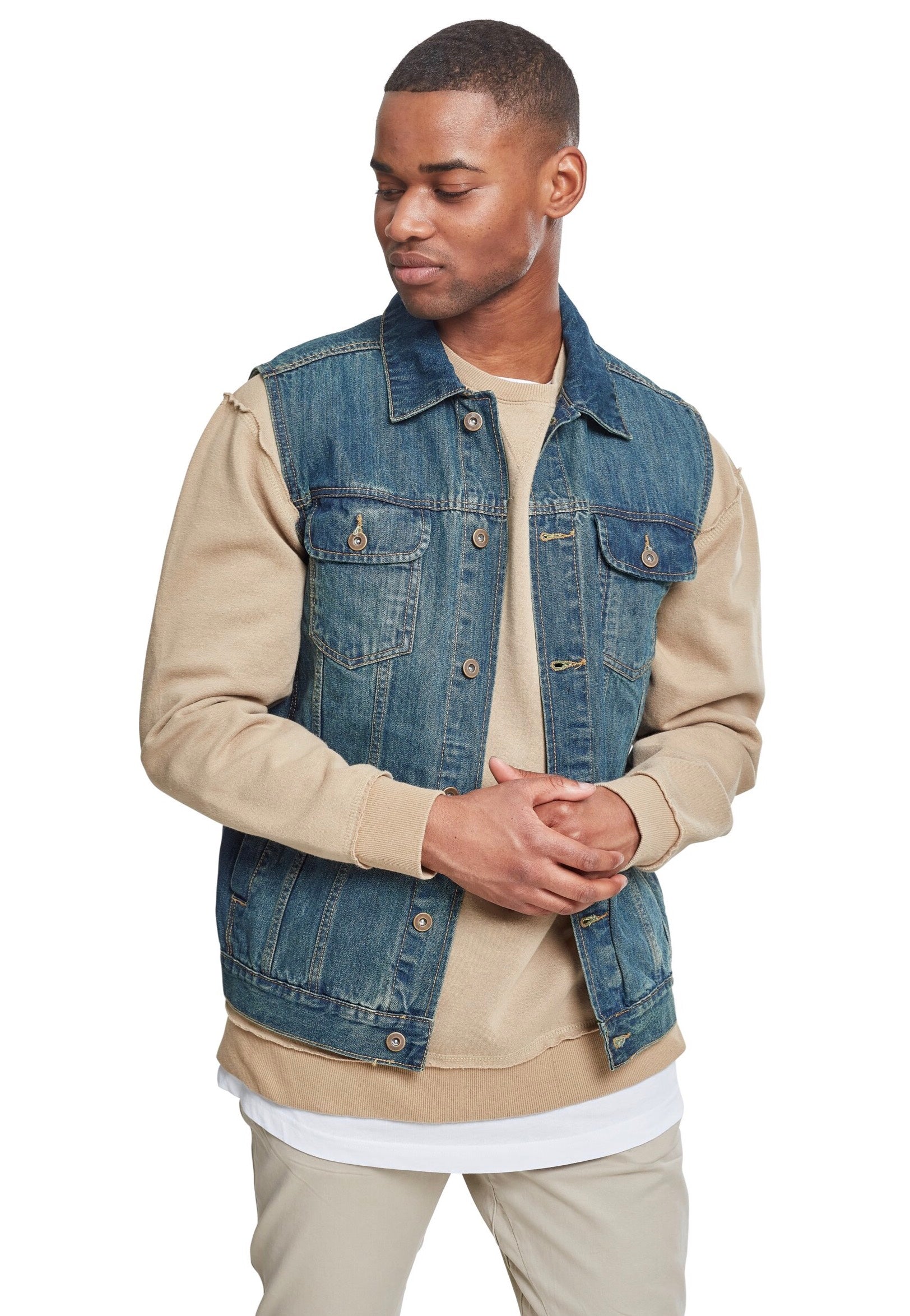 Urban Classics - Denim Lightblue - Vest | Men-Image