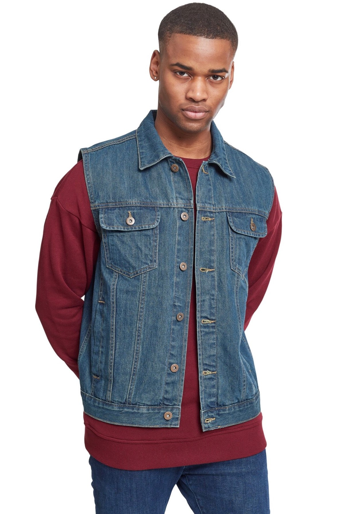 Urban Classics - Denim Denimblue - Jeans Vest | Men-Image