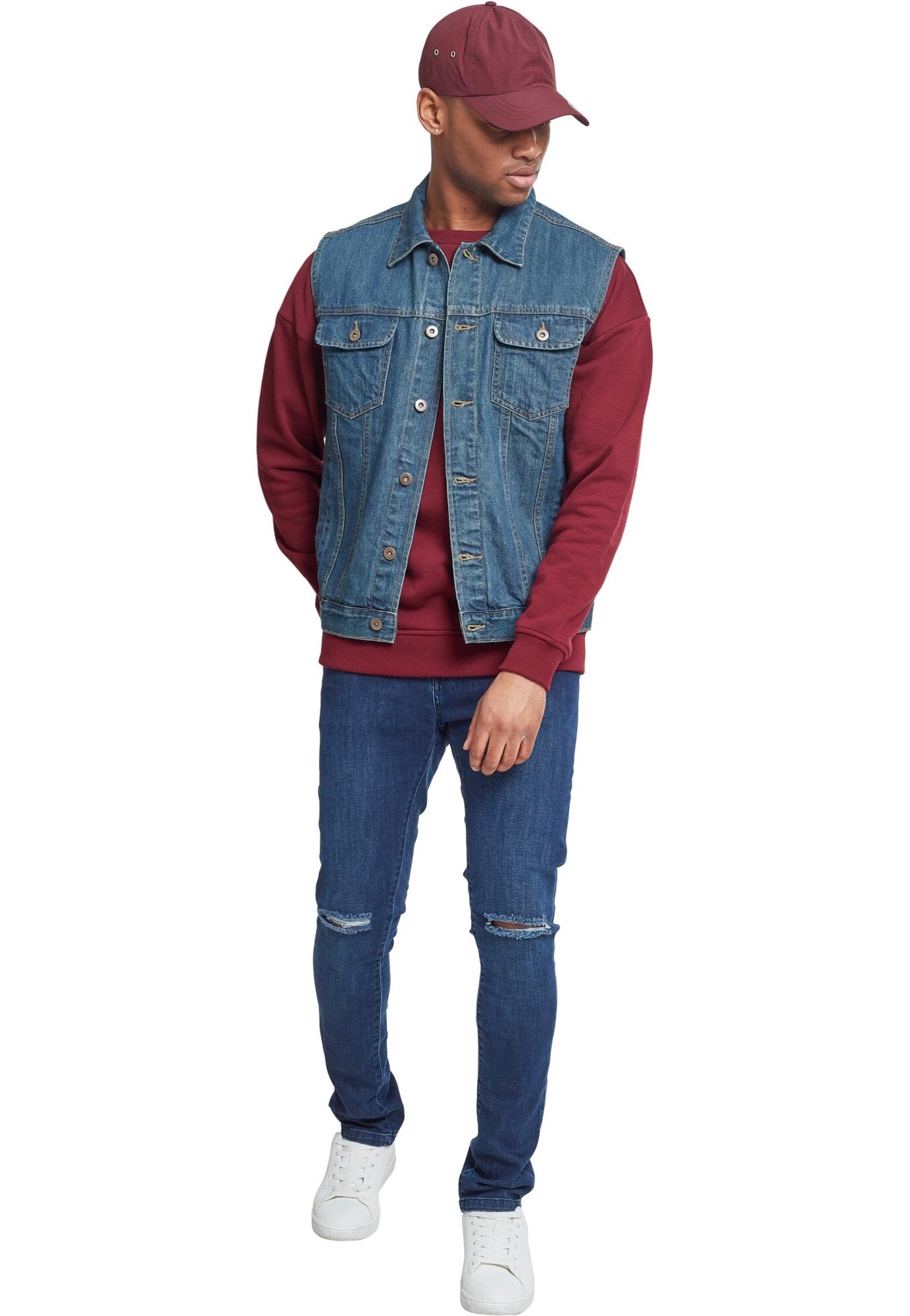 Urban Classics - Denim Denimblue - Jeans Vest | Men-Image