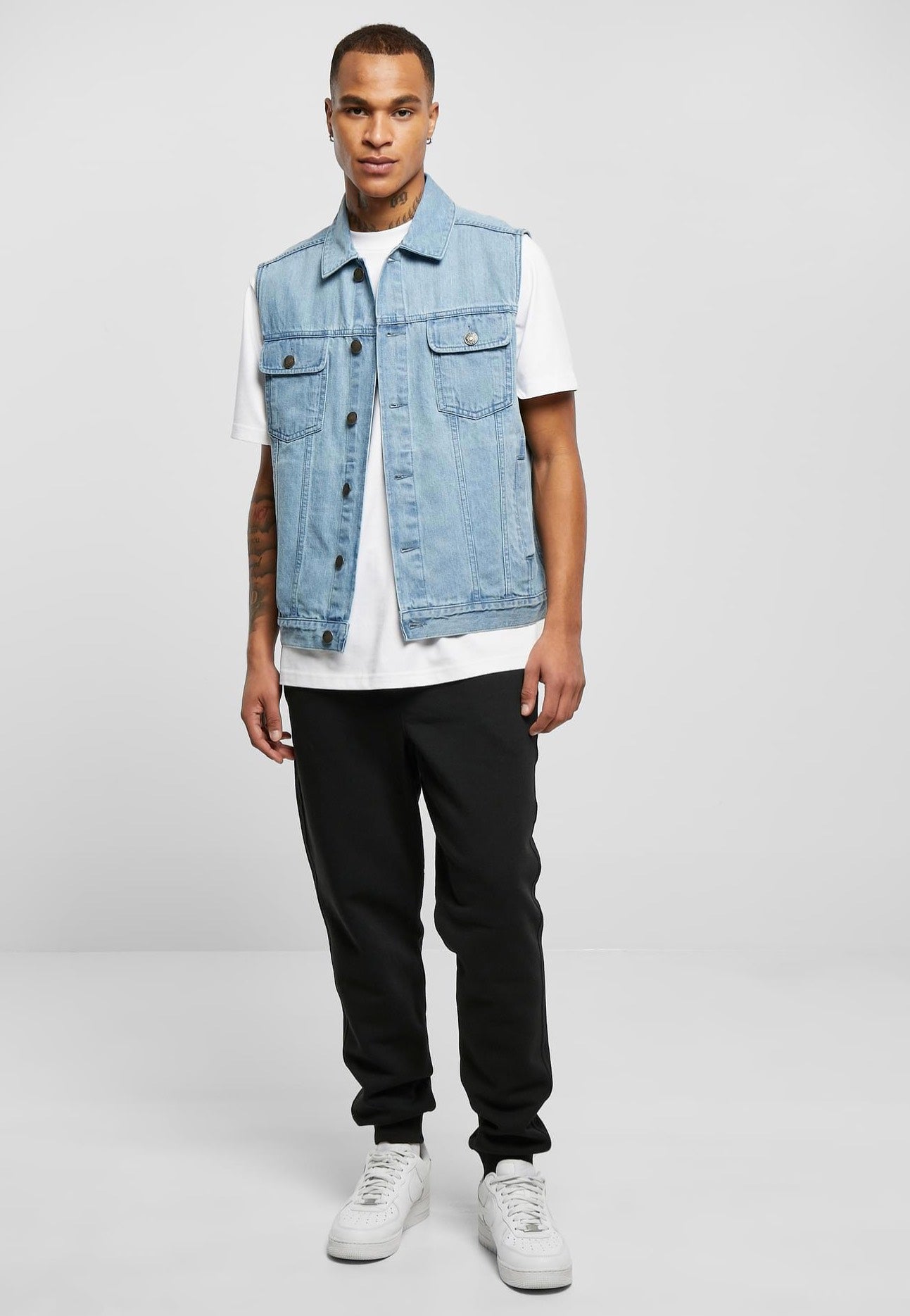 Urban Classics - Denim Lighter Washed - Jeans Vest | Men-Image