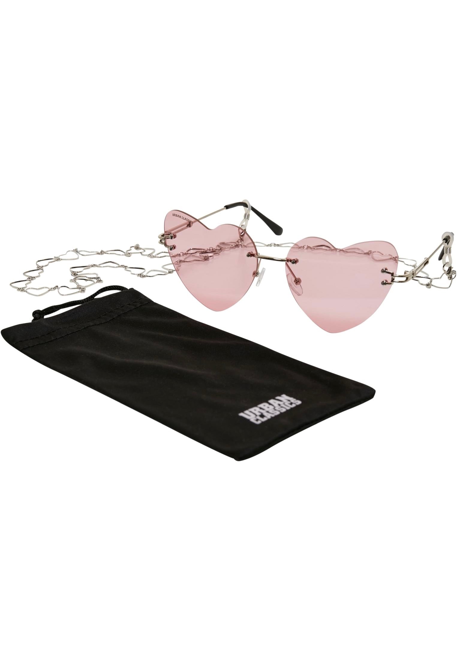 Urban Classics - Heart With Chains Rose/Silver - Sunglasses | Neutral-Image