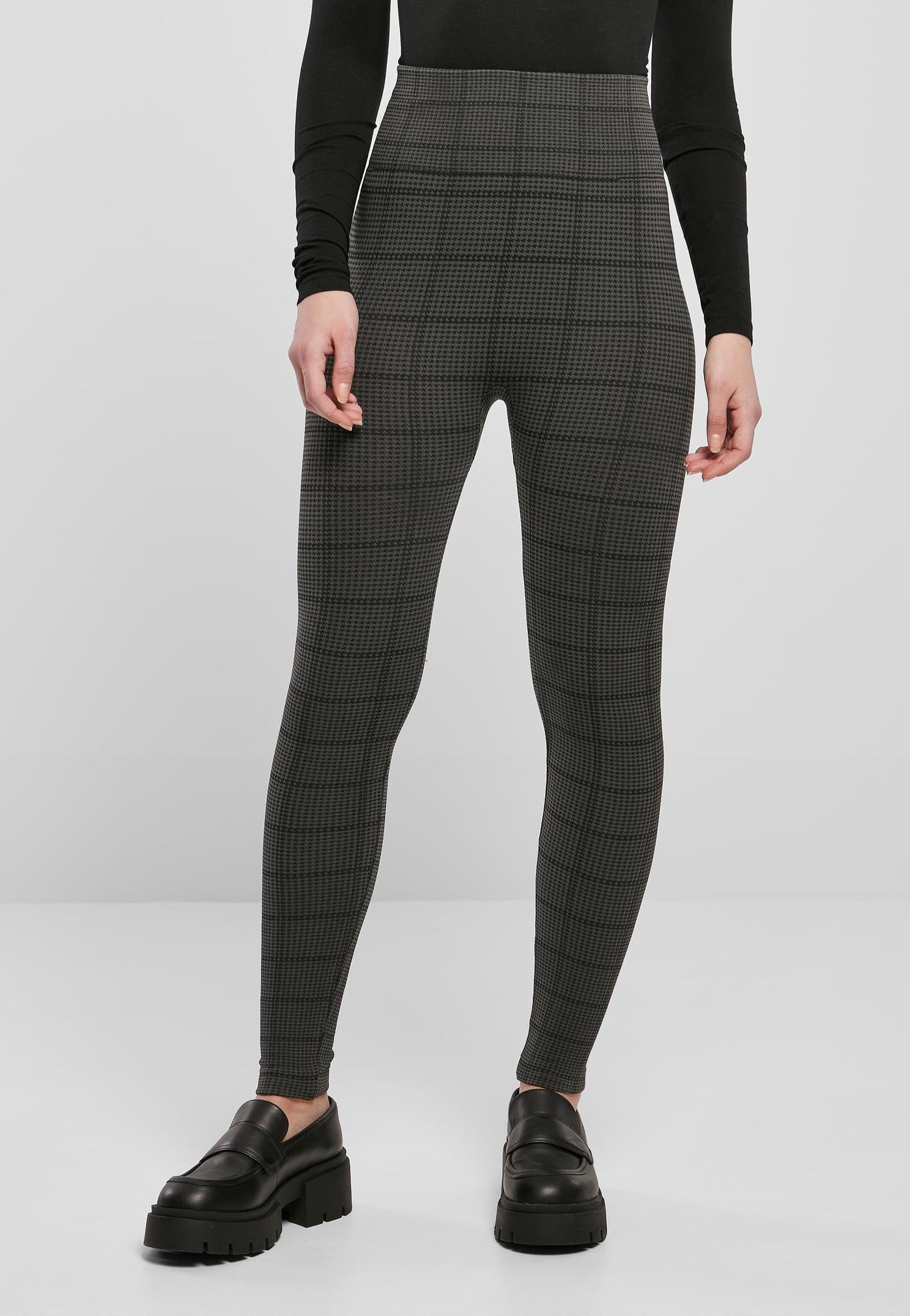 Urban Classics - Ladies Seamless Heritage Aspaltsquardcheck - Leggings | Women-Image