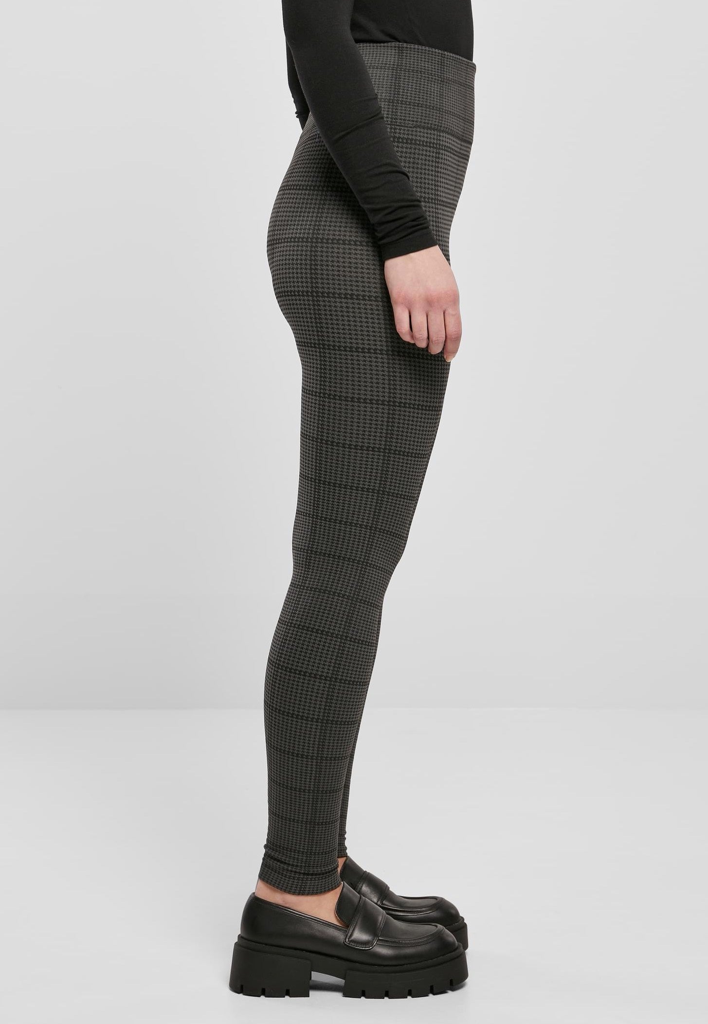 Urban Classics - Ladies Seamless Heritage Aspaltsquardcheck - Leggings | Women-Image