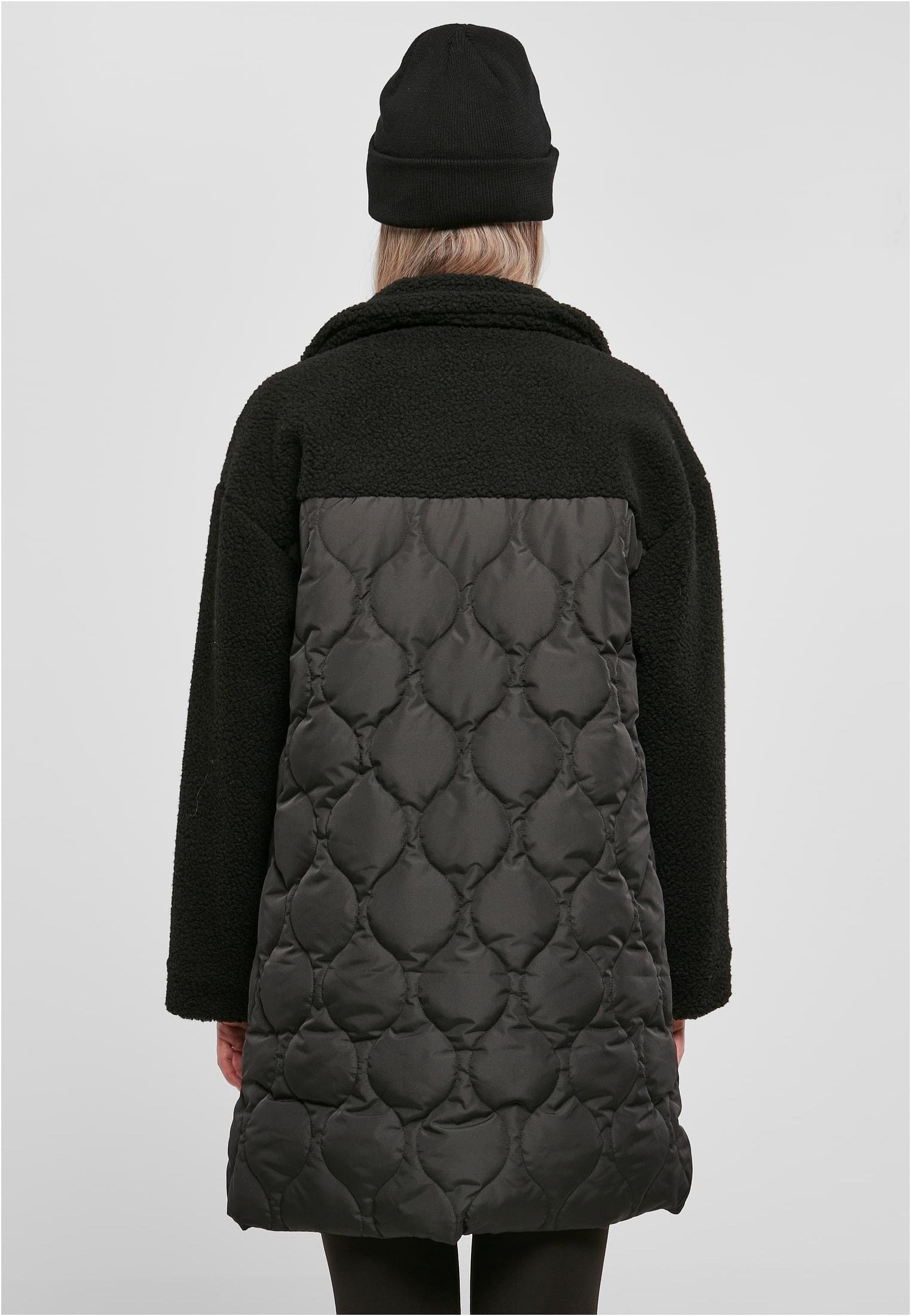 Urban Classics - Ladies Oversized Sherpa Quilted Black - Jacket | Women-Image