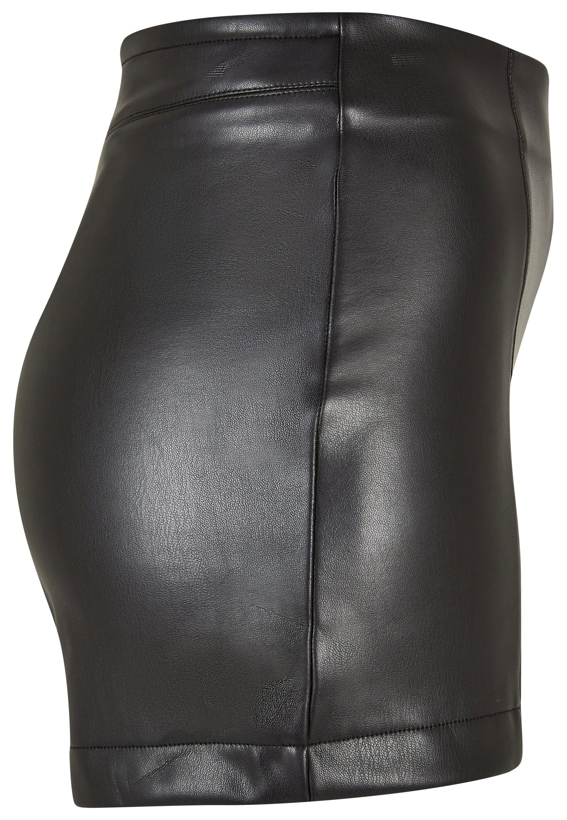 Urban Classics - Ladies Synthetic Leather Black - Shorts | Women-Image