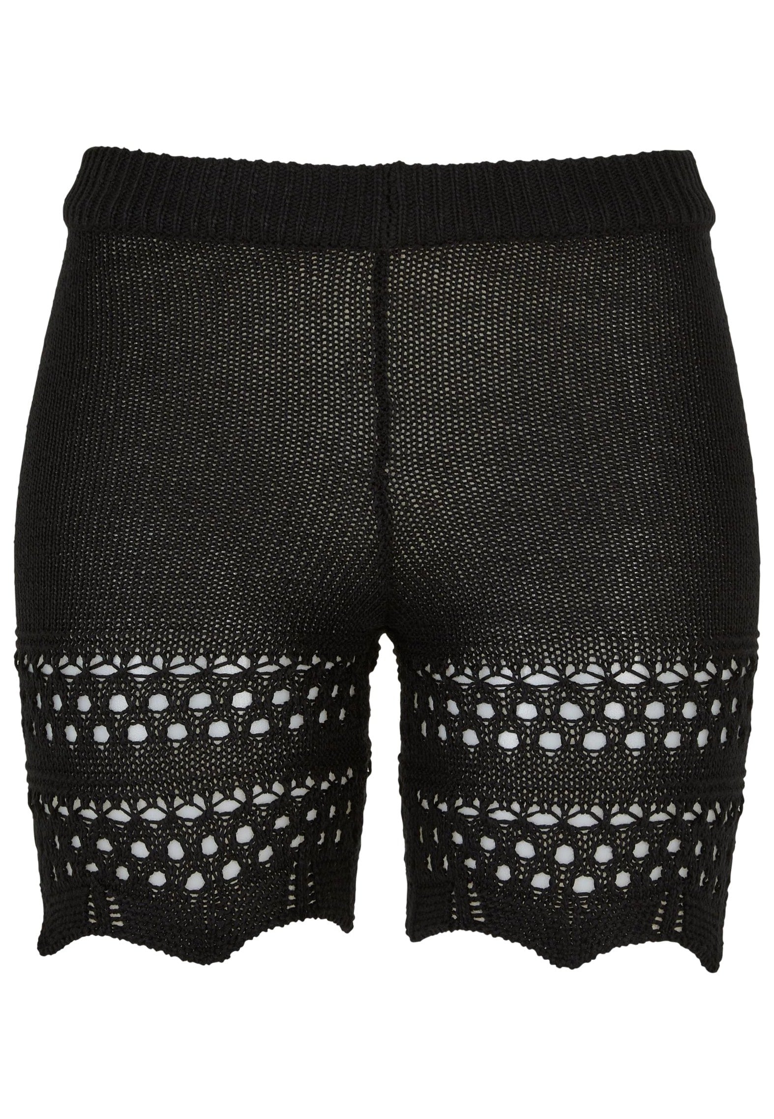 Urban Classics - Ladies Crochet Knit Black - Shorts | Women-Image