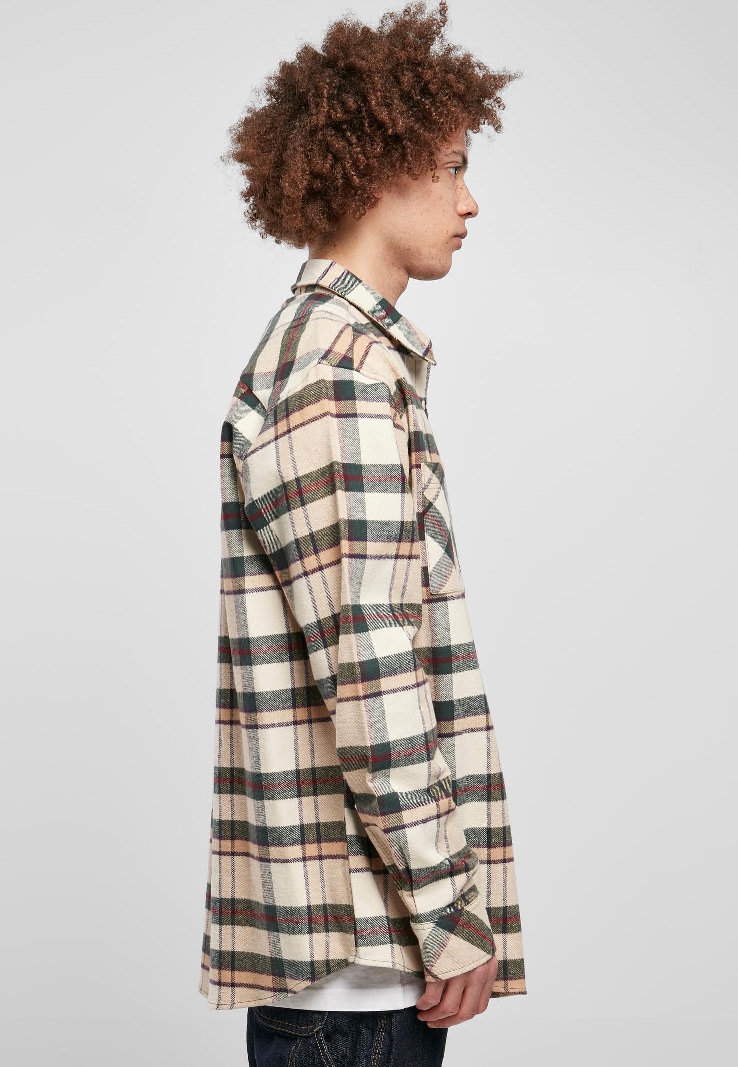 Urban Classics - Checked Mountain Softseagrass/Bottlegreen - Shirt | Men-Image