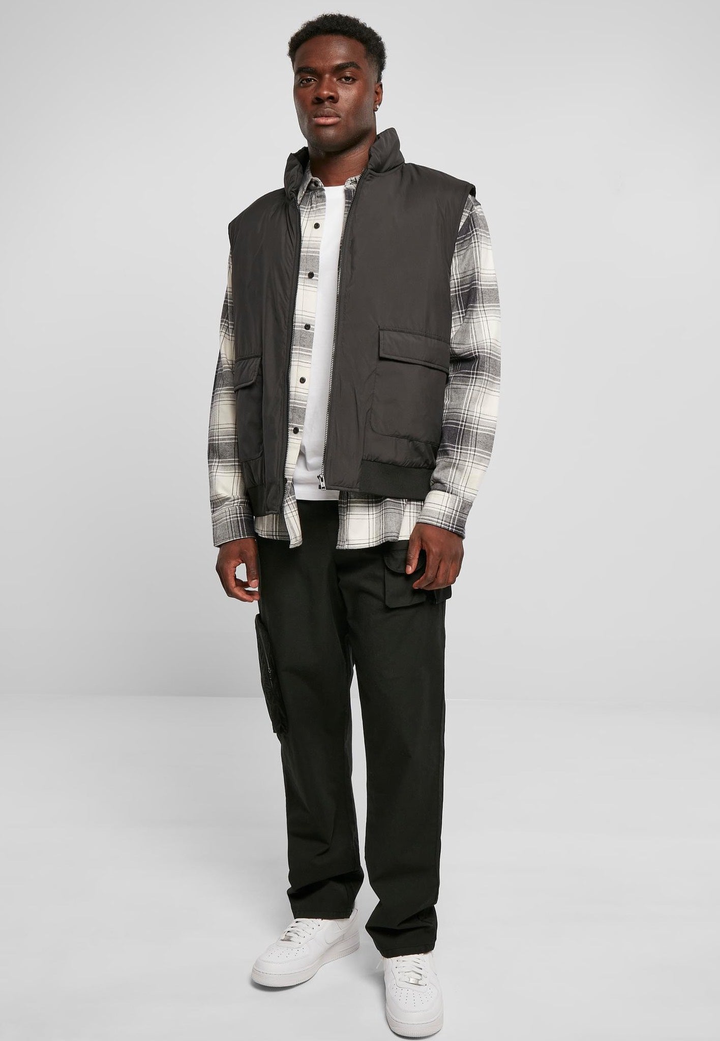 Urban Classics - Clean Puffer Black - Vest | Men-Image