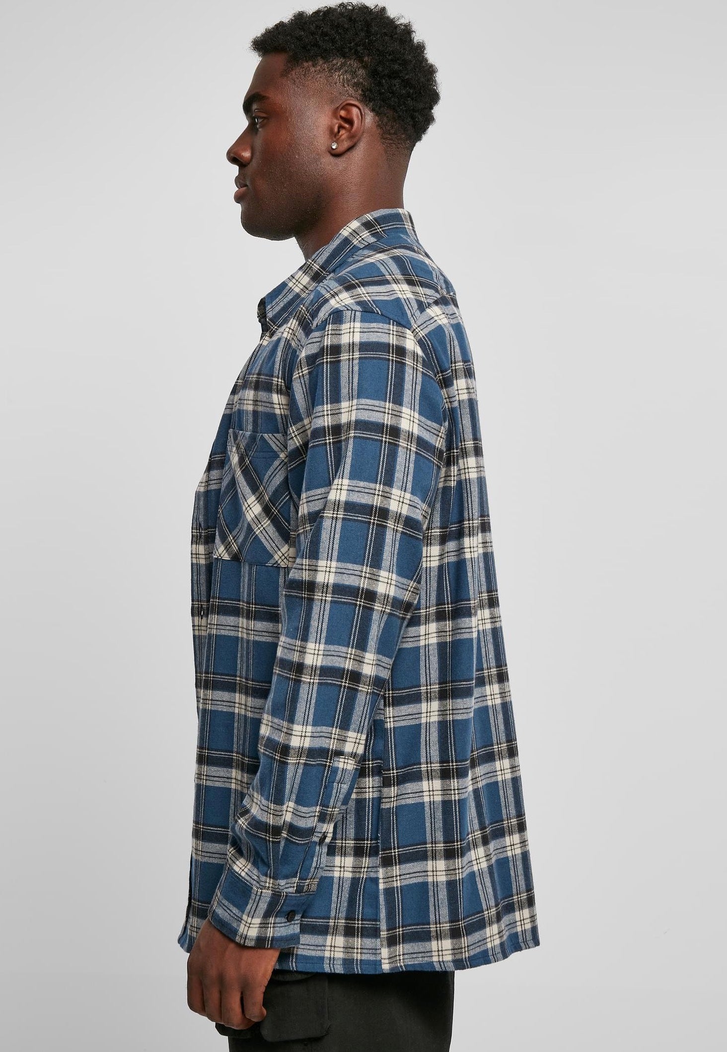 Urban Classics - Lake Check Darkblue/Whitesand - Shirt | Men-Image