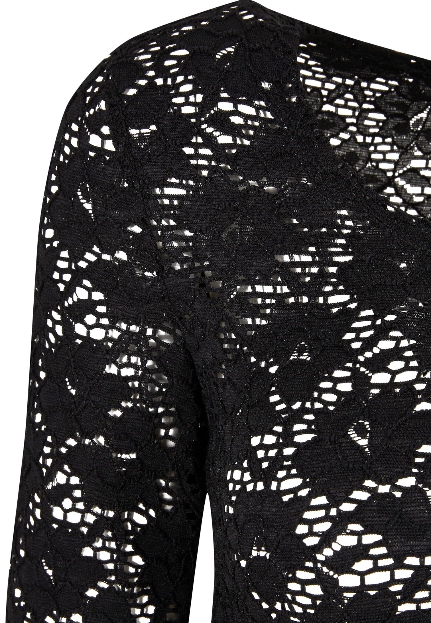 Urban Classics - Ladies Cropped Lace Black - Top | Women-Image