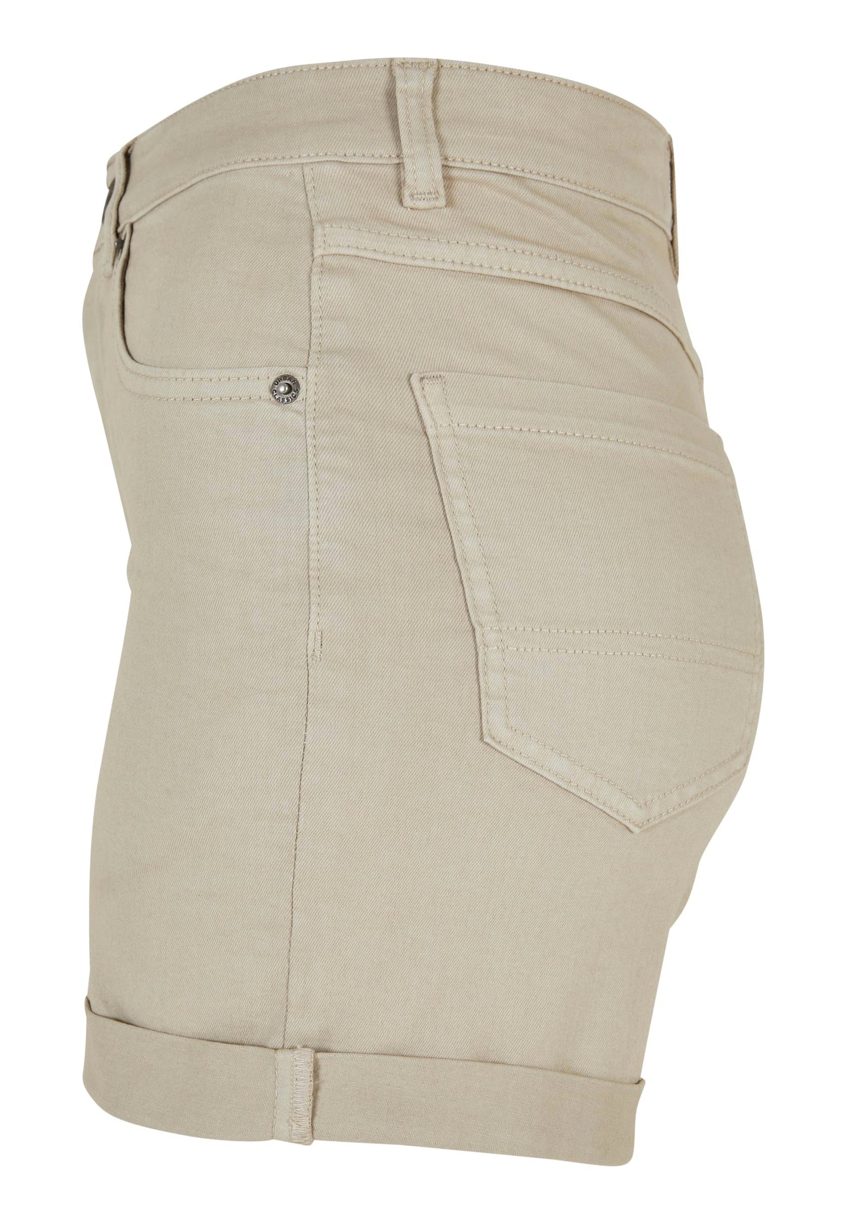 Urban Classics - Ladies Colored Strech Denim Softseagrass - Shorts | Women-Image