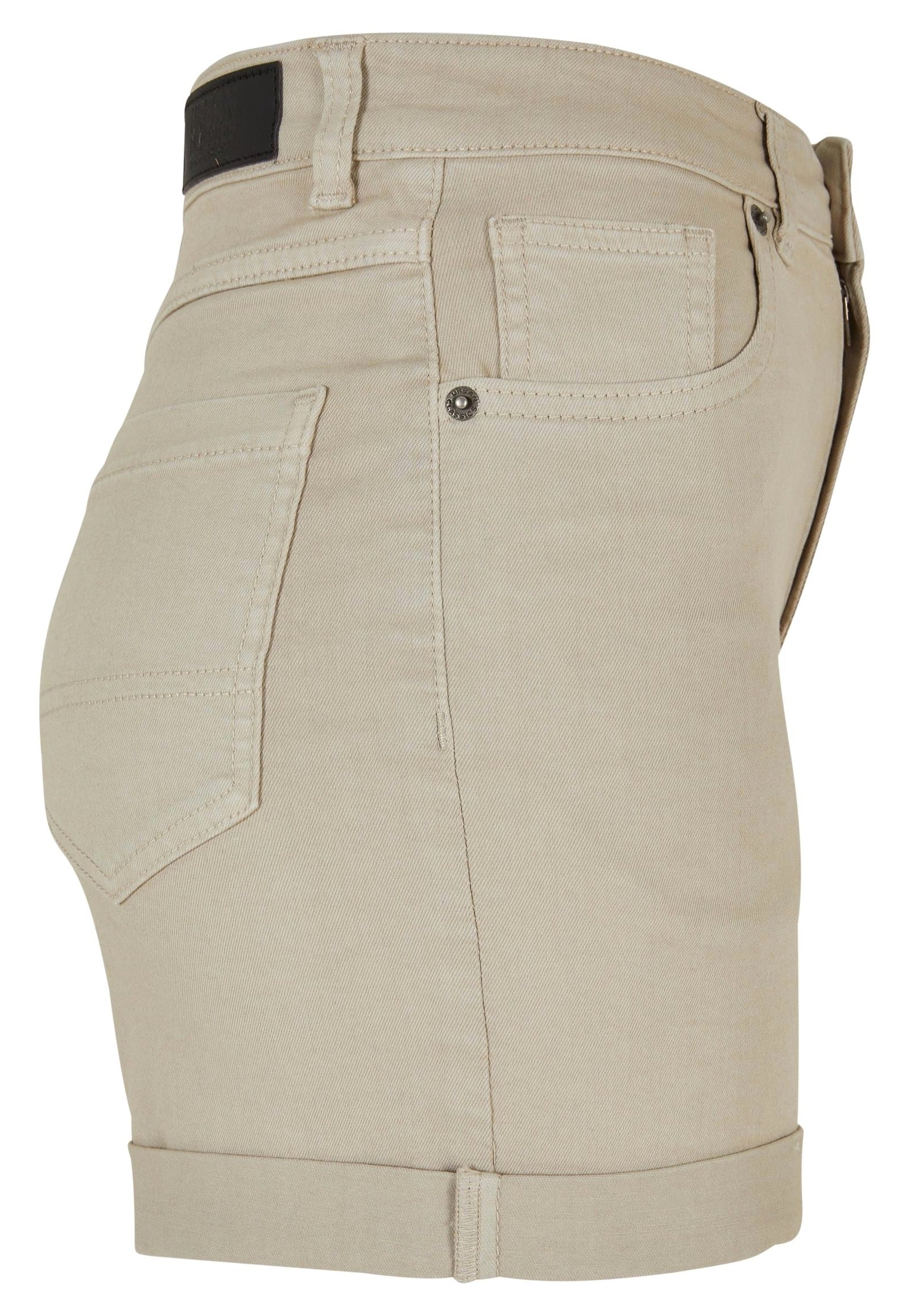 Urban Classics - Ladies Colored Strech Denim Softseagrass - Shorts | Women-Image