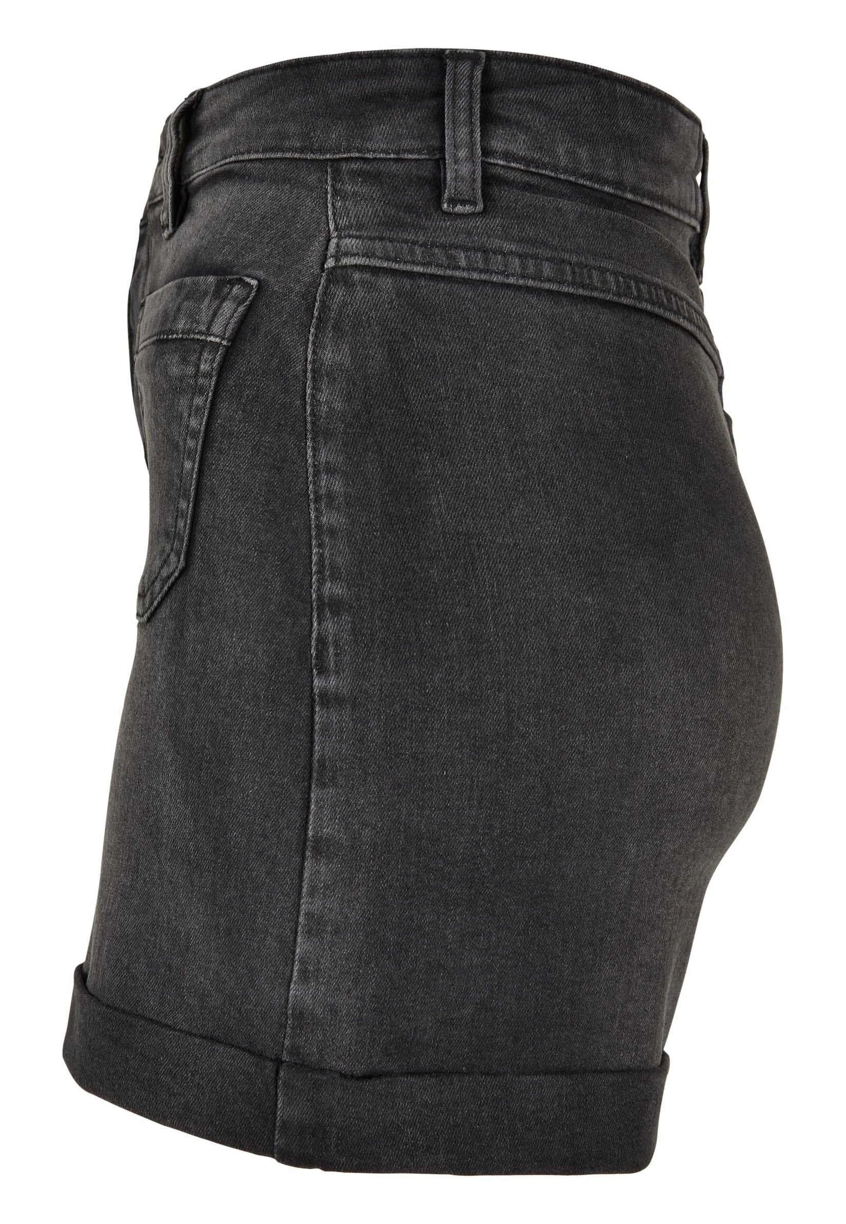 Urban Classics - Ladies Vintage Denim Black Washed - Shorts | Women-Image