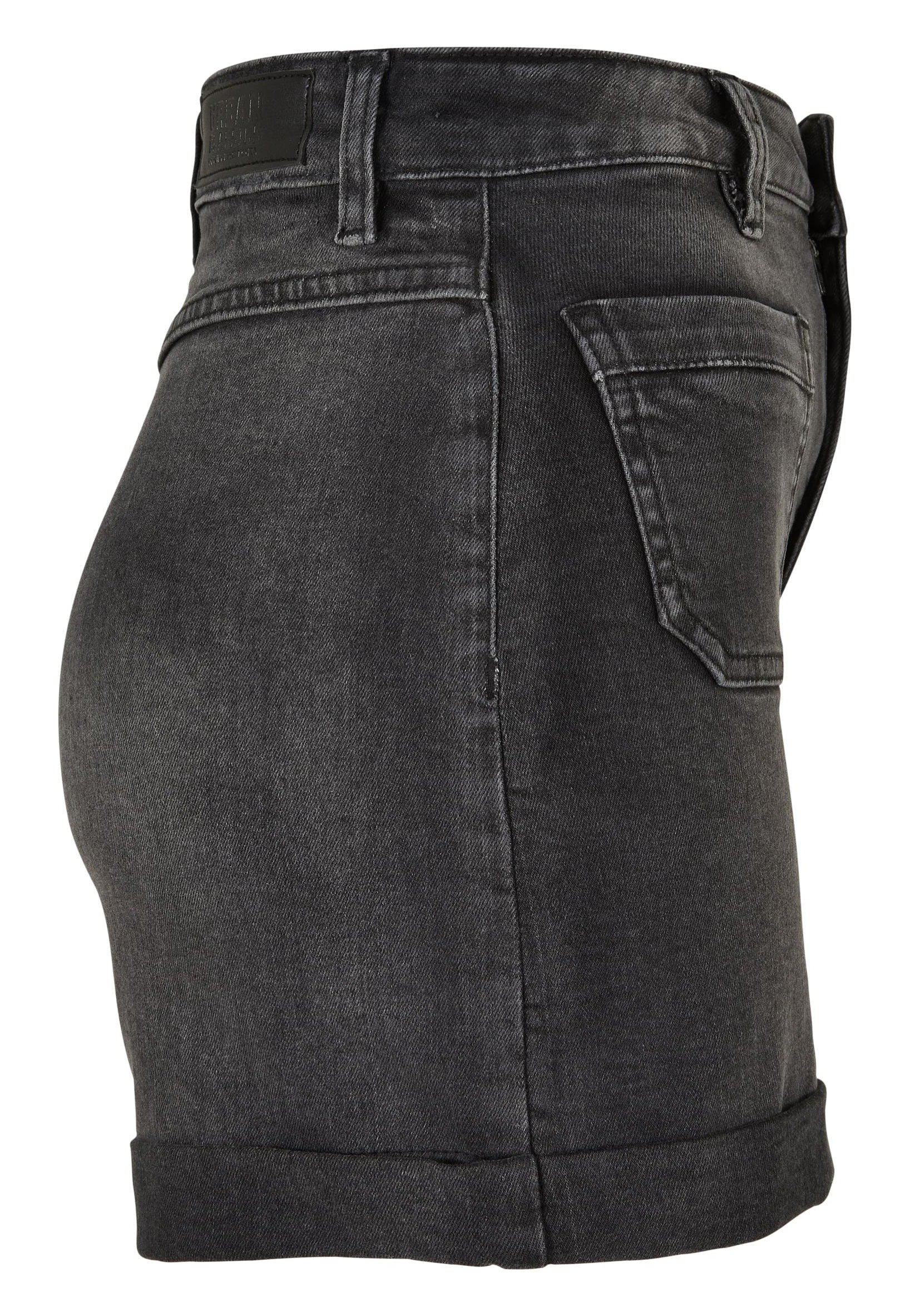 Urban Classics - Ladies Vintage Denim Black Washed - Shorts | Women-Image