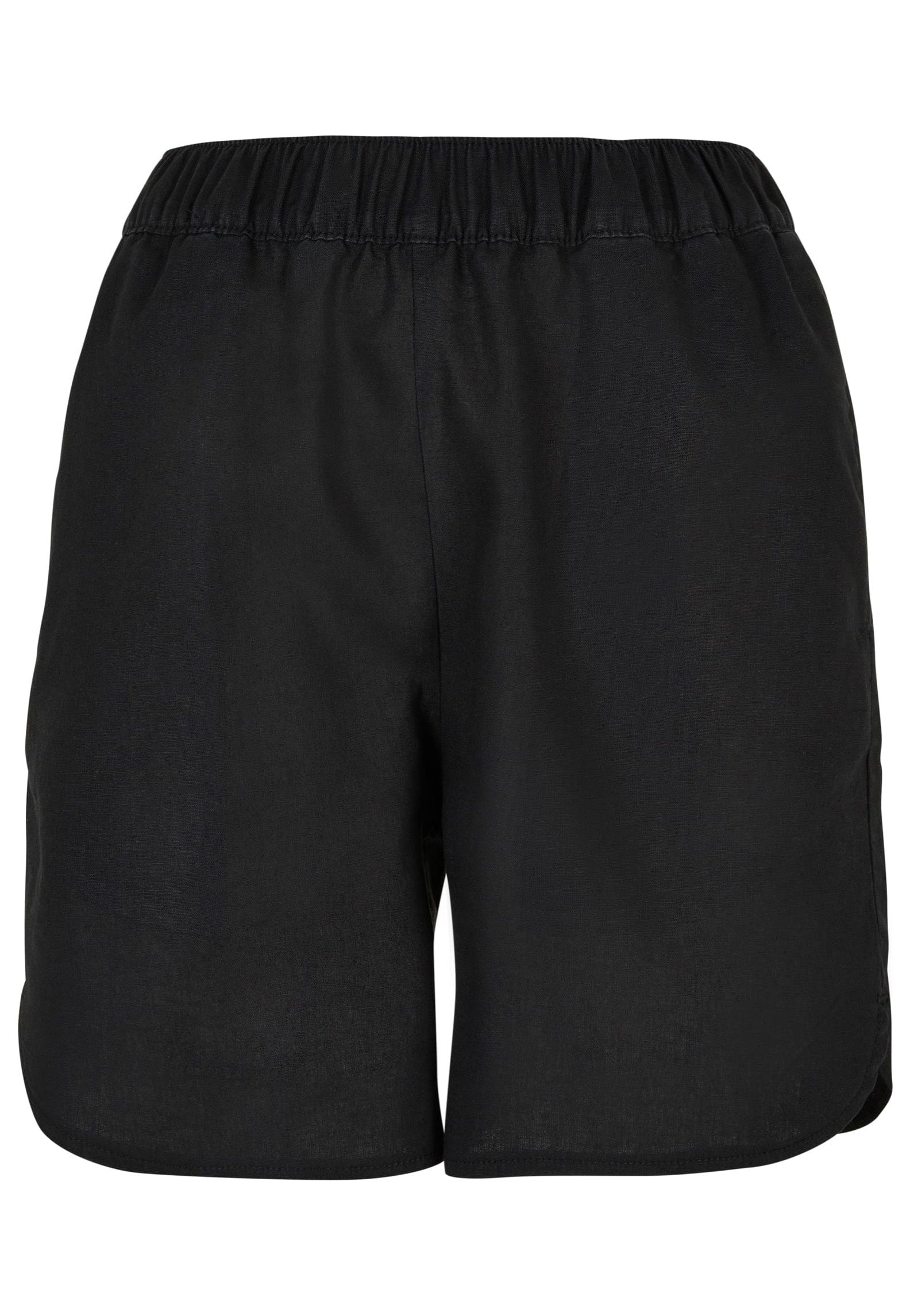 Urban Classics - Ladies Linen Mixed Black - Shorts | Women-Image