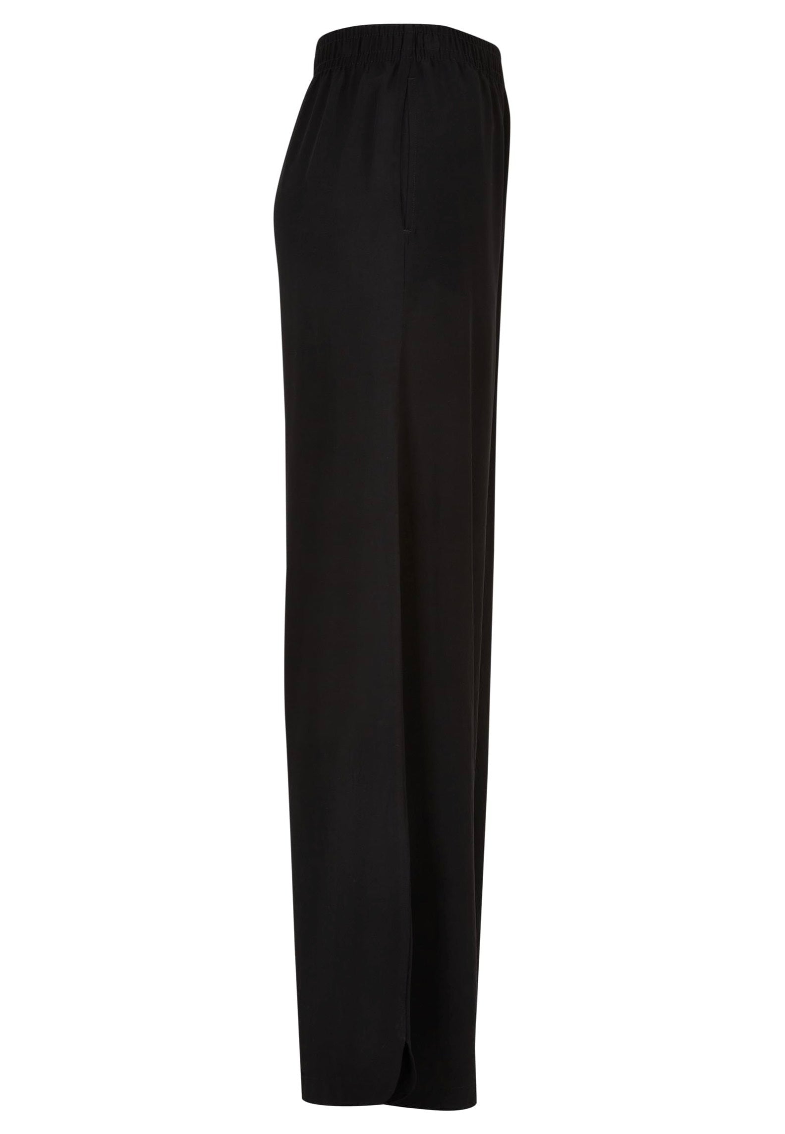 Urban Classics - Ladies Wide Leg Viscose Black - Pants | Women-Image