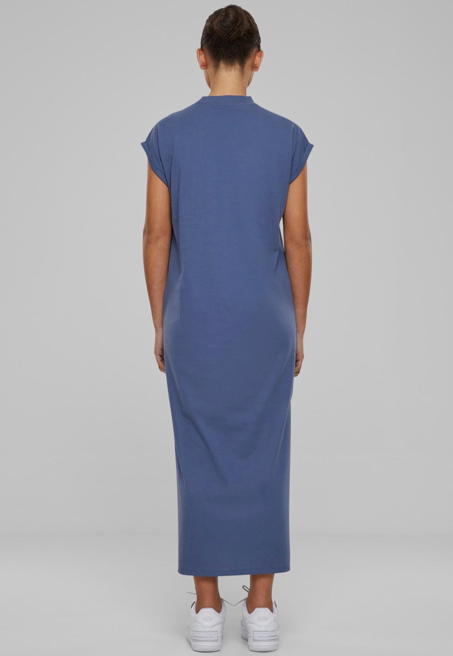 Urban Classics - Ladies Long Extended Shoulder Vintageblue - Dress | Women-Image