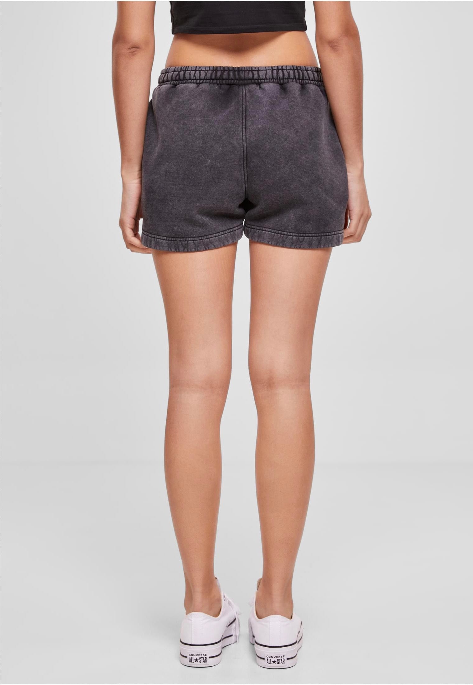 Urban Classics - Ladies Heavy Sand Washed Black - Shorts | Women-Image