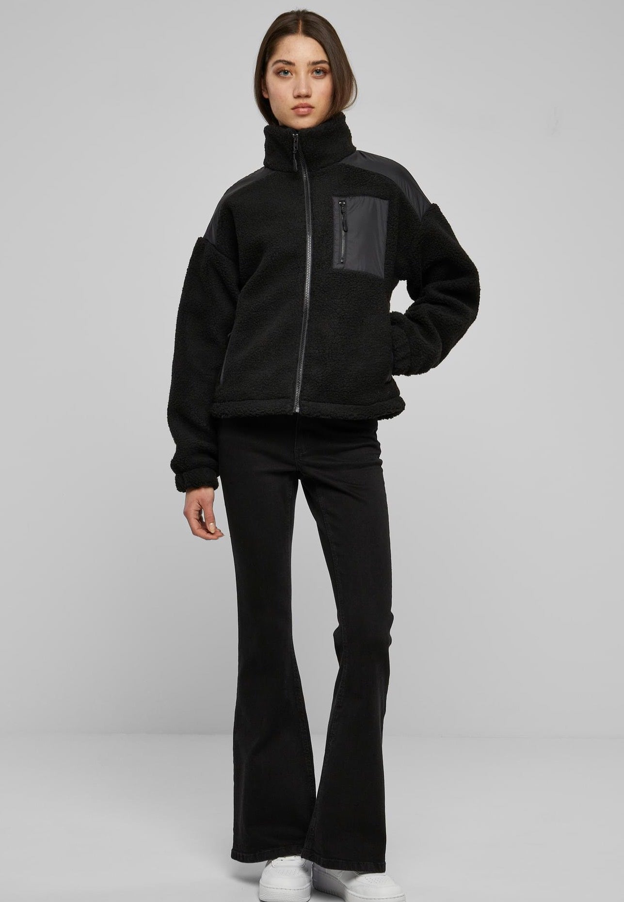 Urban Classics - Sherpa Mix Black - Jacket | Women-Image