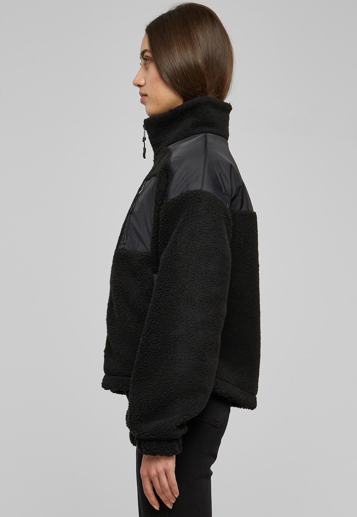 Urban Classics - Sherpa Mix Black - Jacket | Women-Image