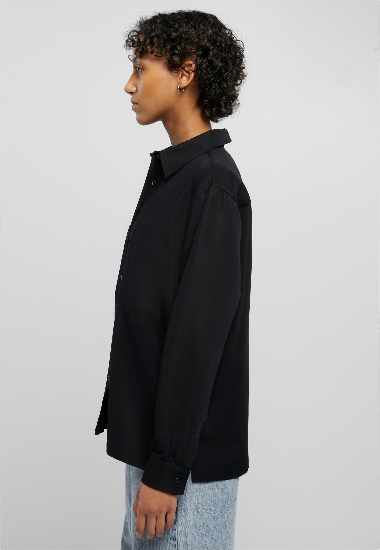 Urban Classics - Oversized Twill Black - Blouse | Women-Image