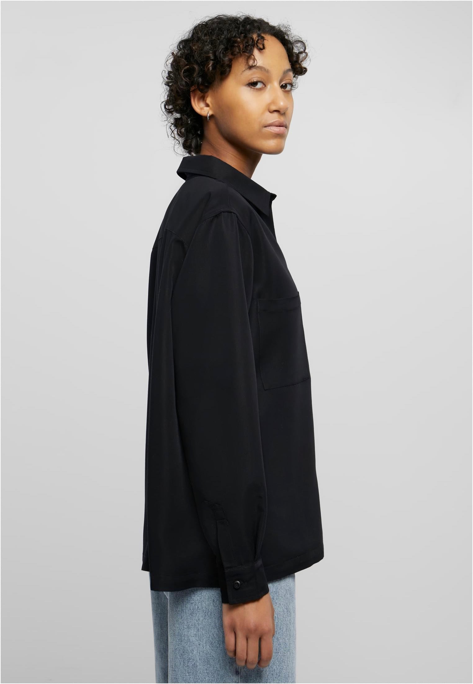 Urban Classics - Oversized Twill Black - Blouse | Women-Image