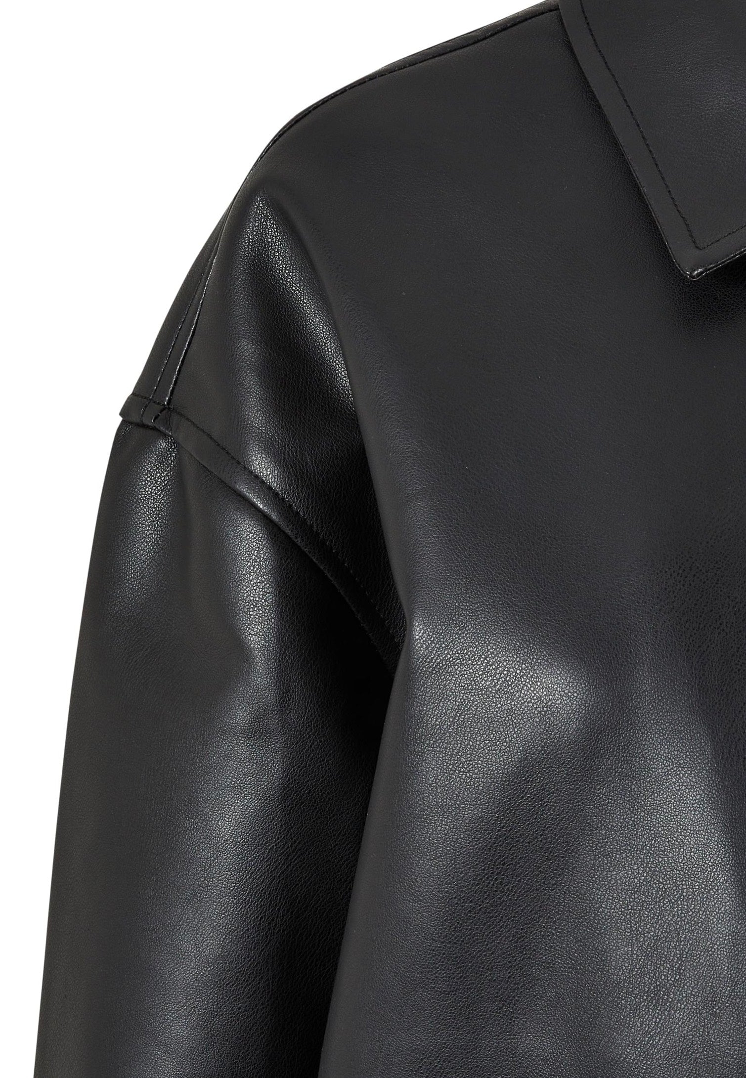 Urban Classics - Faux Leather Black - Leather Jacket | Women-Image