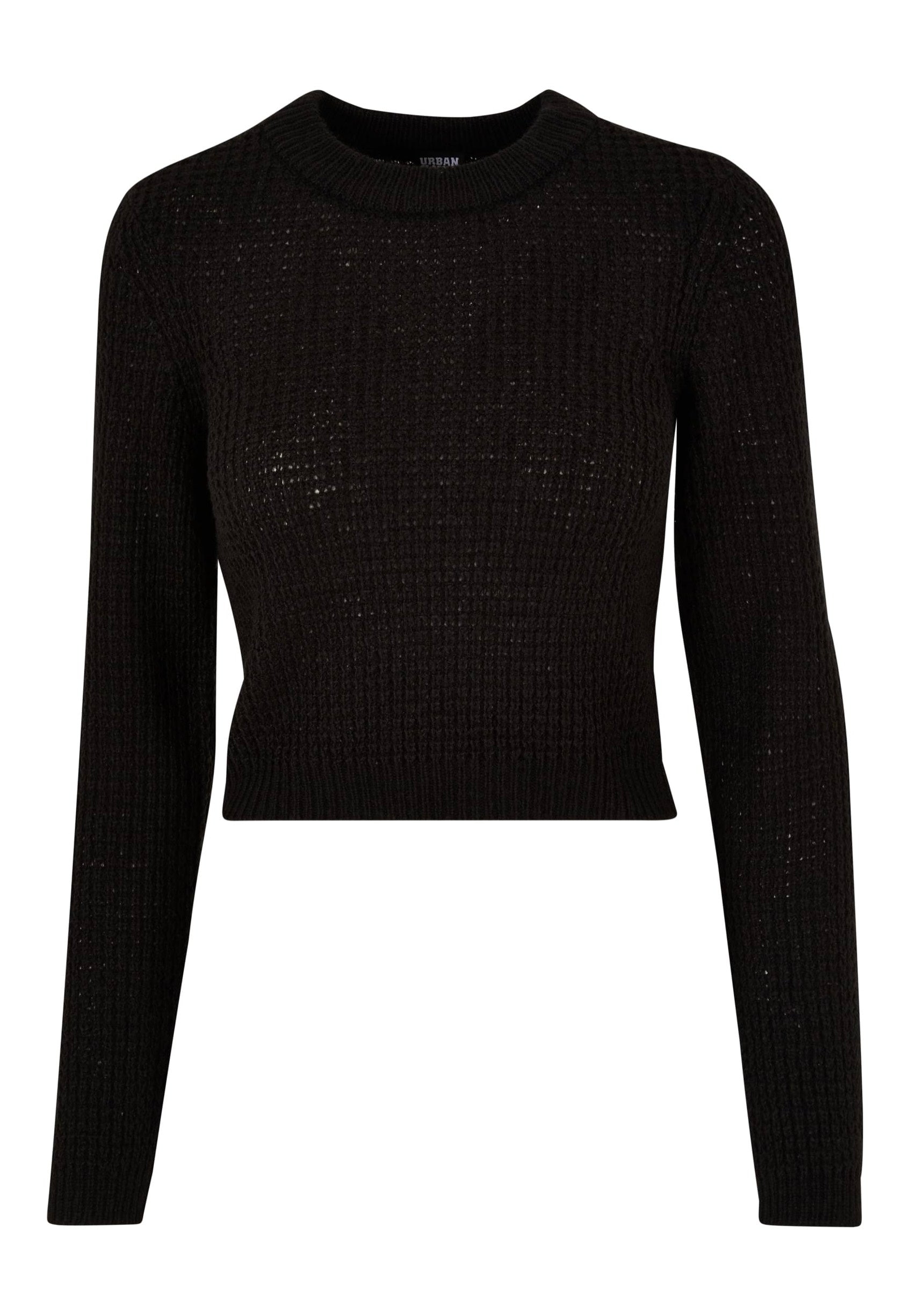 Urban Classics - Short Waffle Black - Pullover | Women-Image